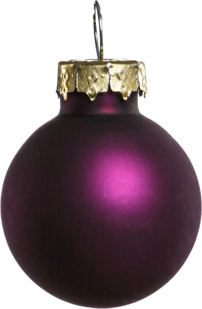 TrendLine Mini-Glaskugeln glanz/matt, Ø 2,5 cm, lila, 24 Stück