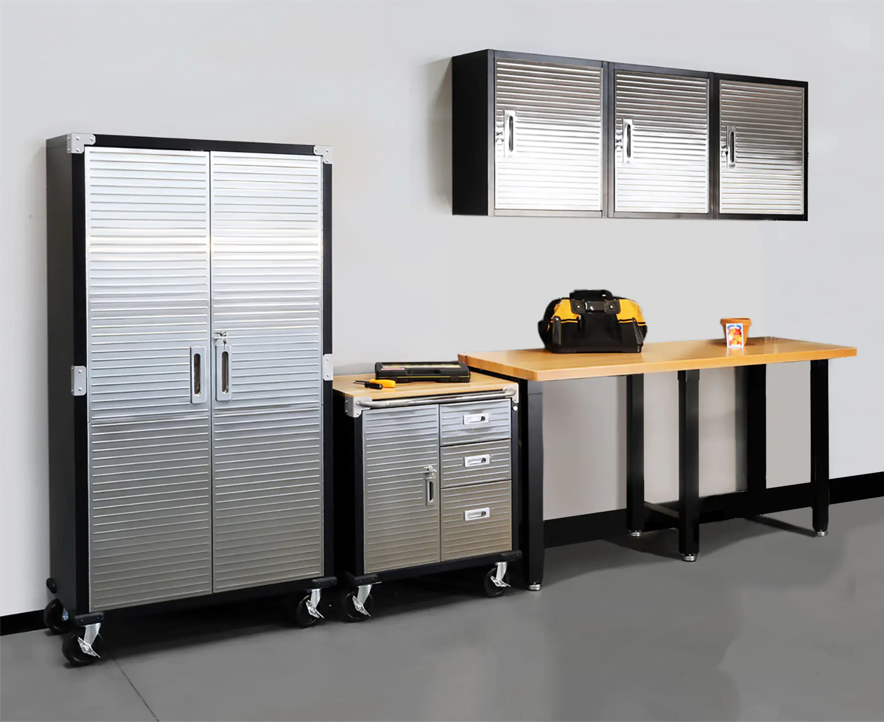 Primaster Metallschrank 183 x 90 x 46 cm bis 250 kg Primaster Metallschrank 183 x 90 x 46 cm bis 250 kg