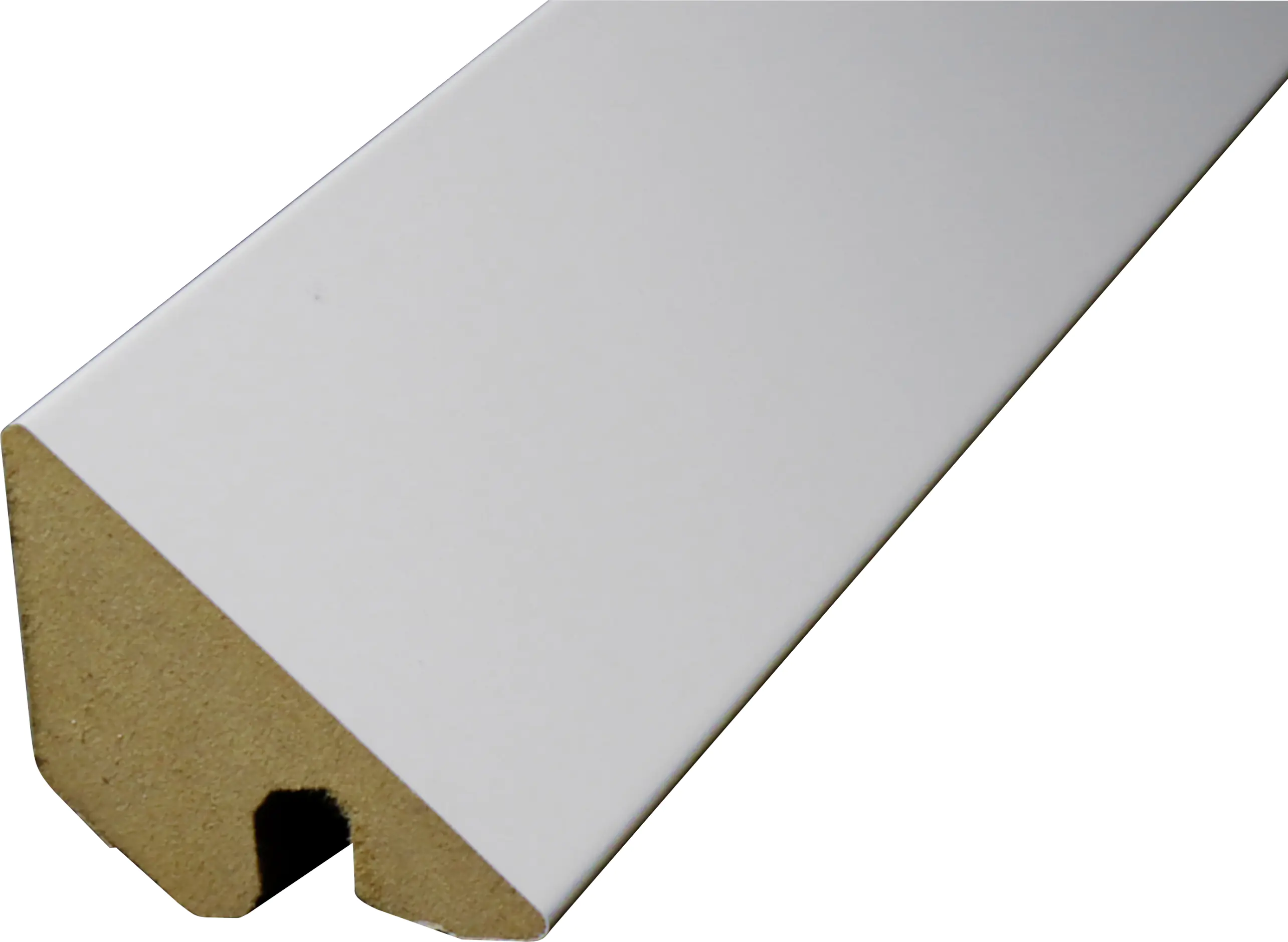 B.S. Bauprogramm Deckenabschlußleiste 260 cm 36 x 36 mm Weiß hochglanz