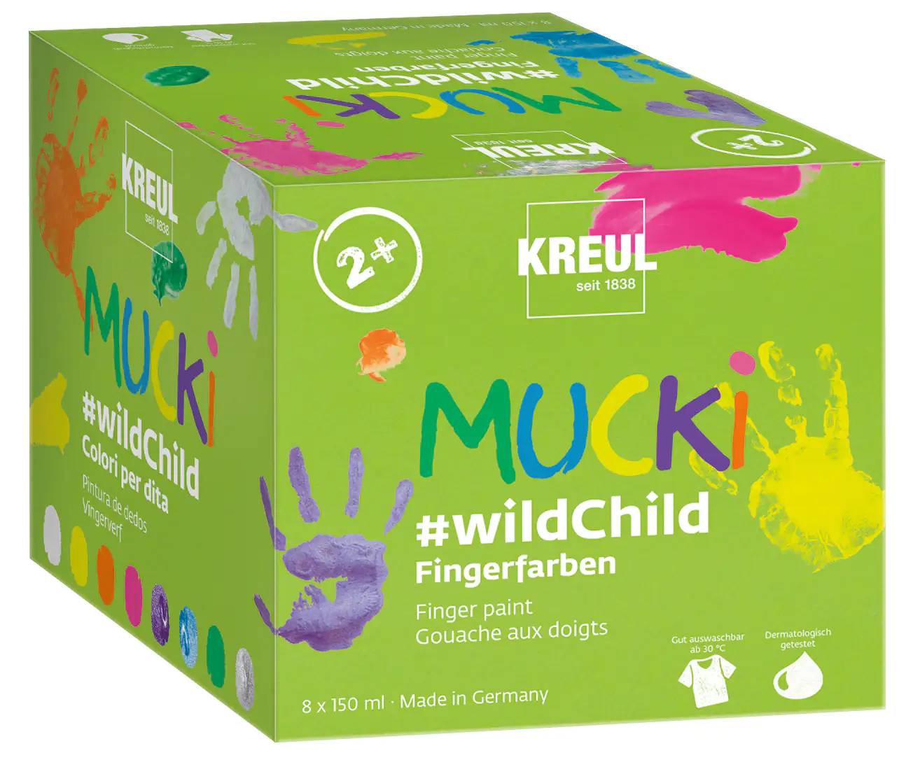 Kreul Mucki Fingerfarben Set 8 x 150 ml Farbmix Kreul Mucki Fingerfarben Set 8 x 150 ml Farbmix