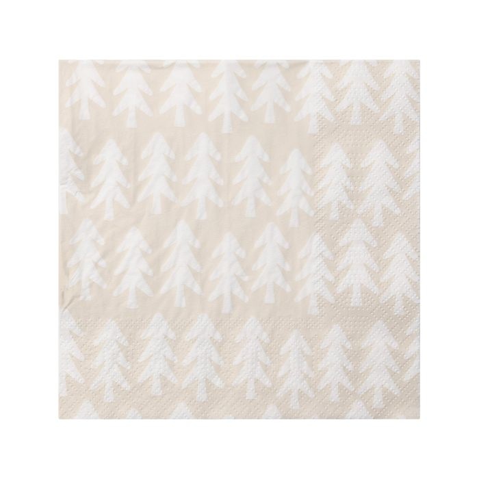 Eglo Servietten Bäume Pasig gold/weiß 16,5 x 16,5 cm - 20er Pack