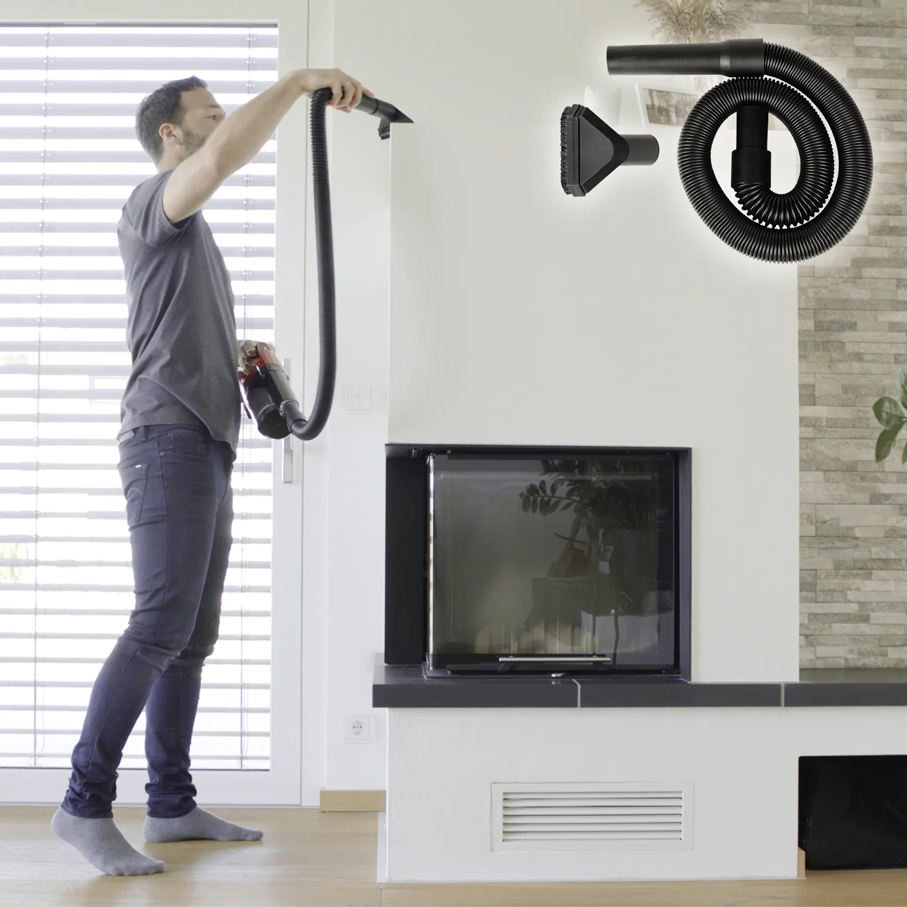 Einhell Zubehör-Set mit Schlauch für Stielstaubsauger TE-SV 18 Li