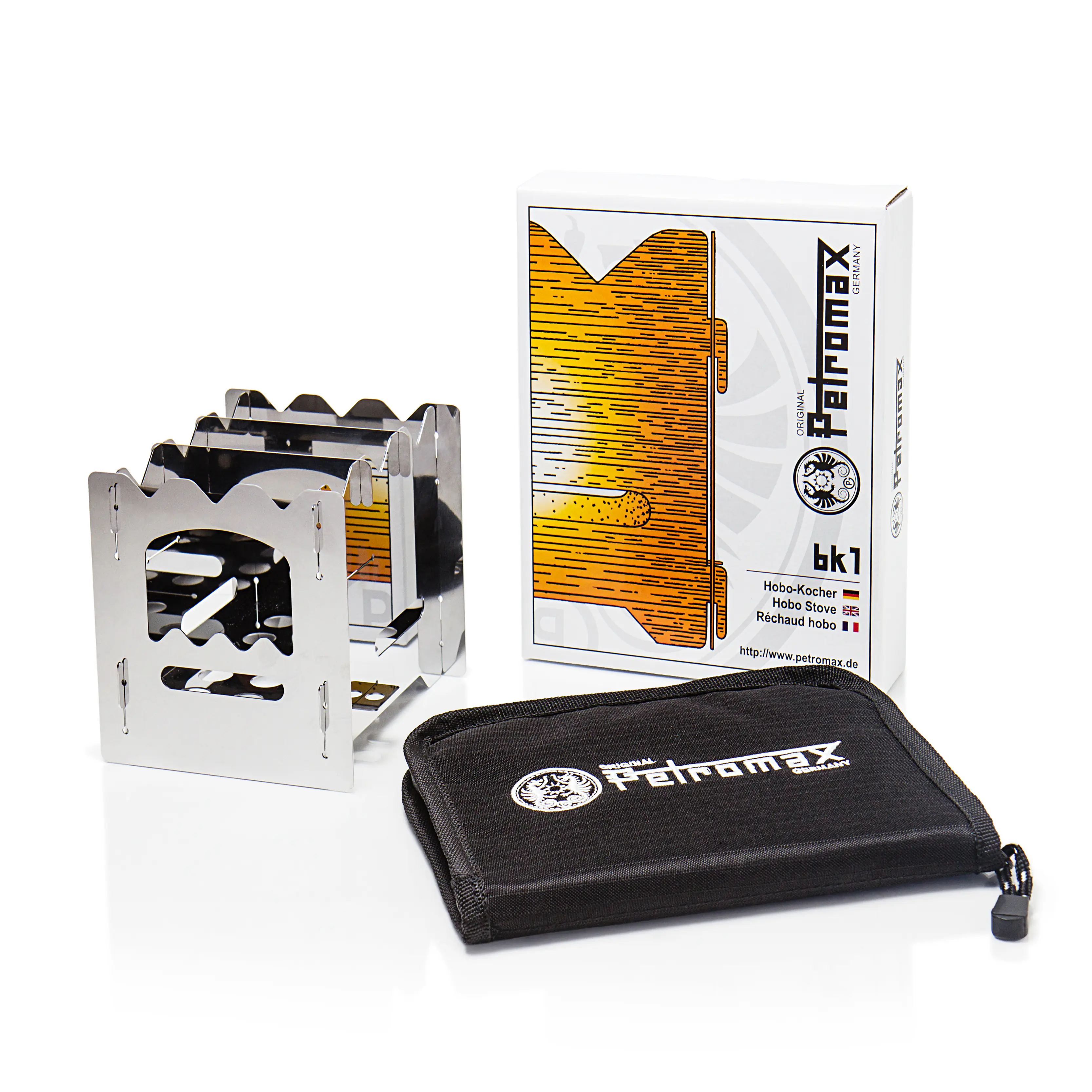Petromax Hobo-Kocher bk1 kompakter Steckherd Edelstahl Petromax Hobo-Kocher bk1 kompakter Steckherd Edelstahl