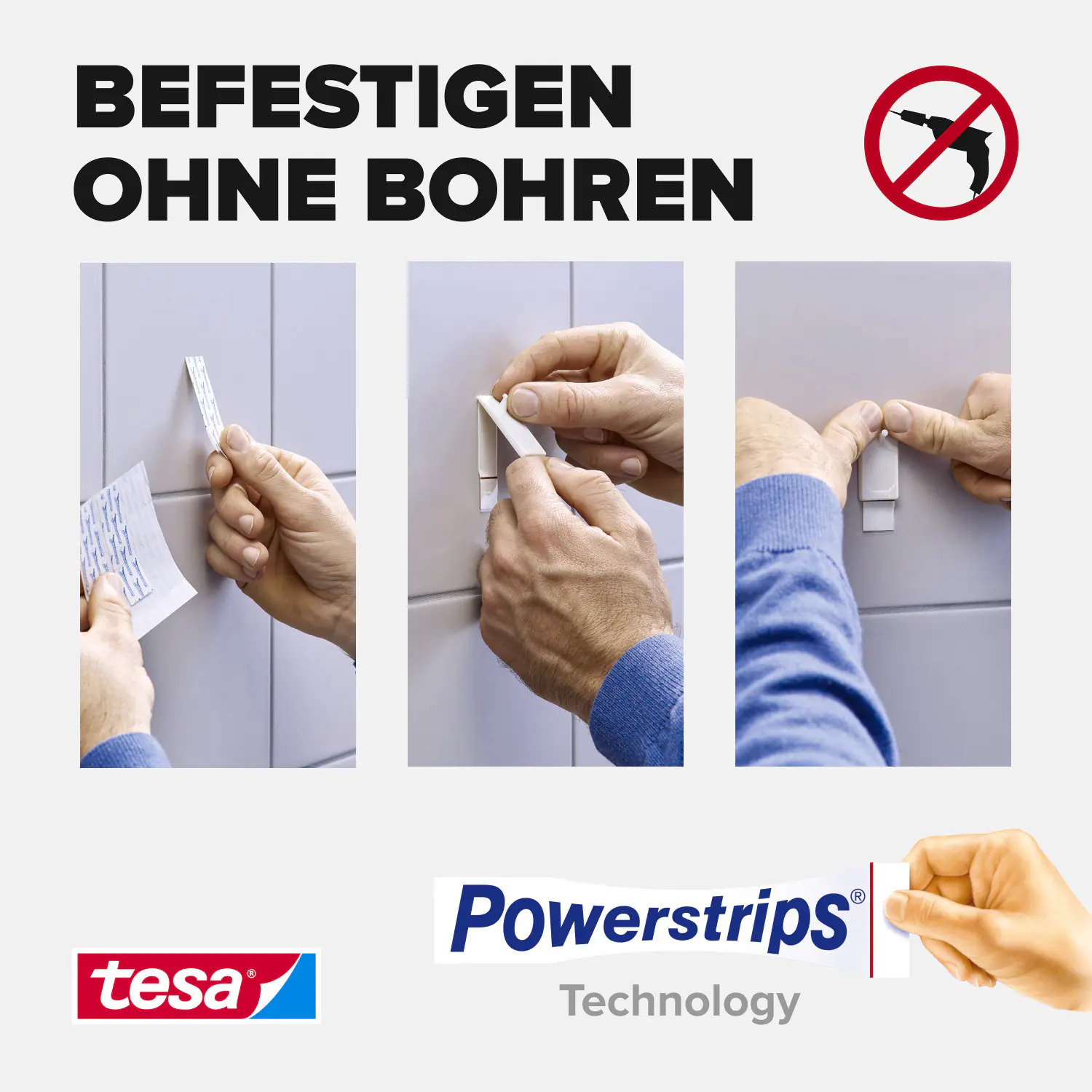 tesa Klebenagel Traglast 2 kg, 2 Stück