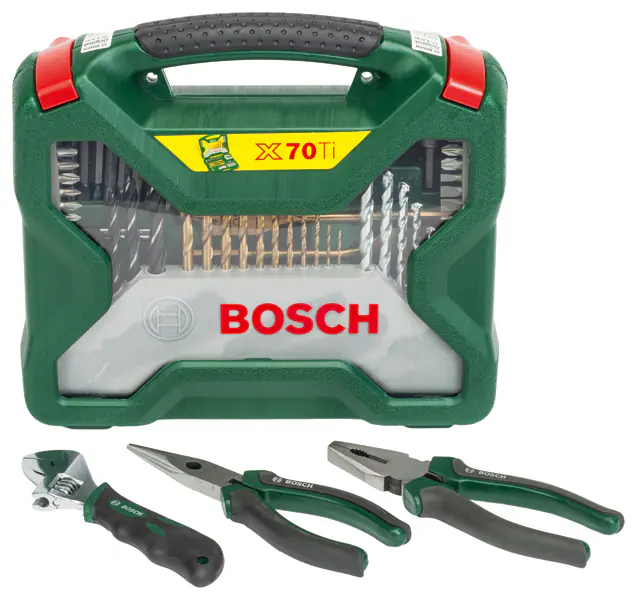 Bosch Bit-Bohrer Set X-Line 70-teilig inkl. Zangen-Set Bosch Bit-Bohrer Set X-Line 70-teilig inkl. Zangen-Set