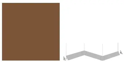 Getalit Außenecke Arbeitsplatte Plus 3,5 x 3,5 cm maroonbraun
