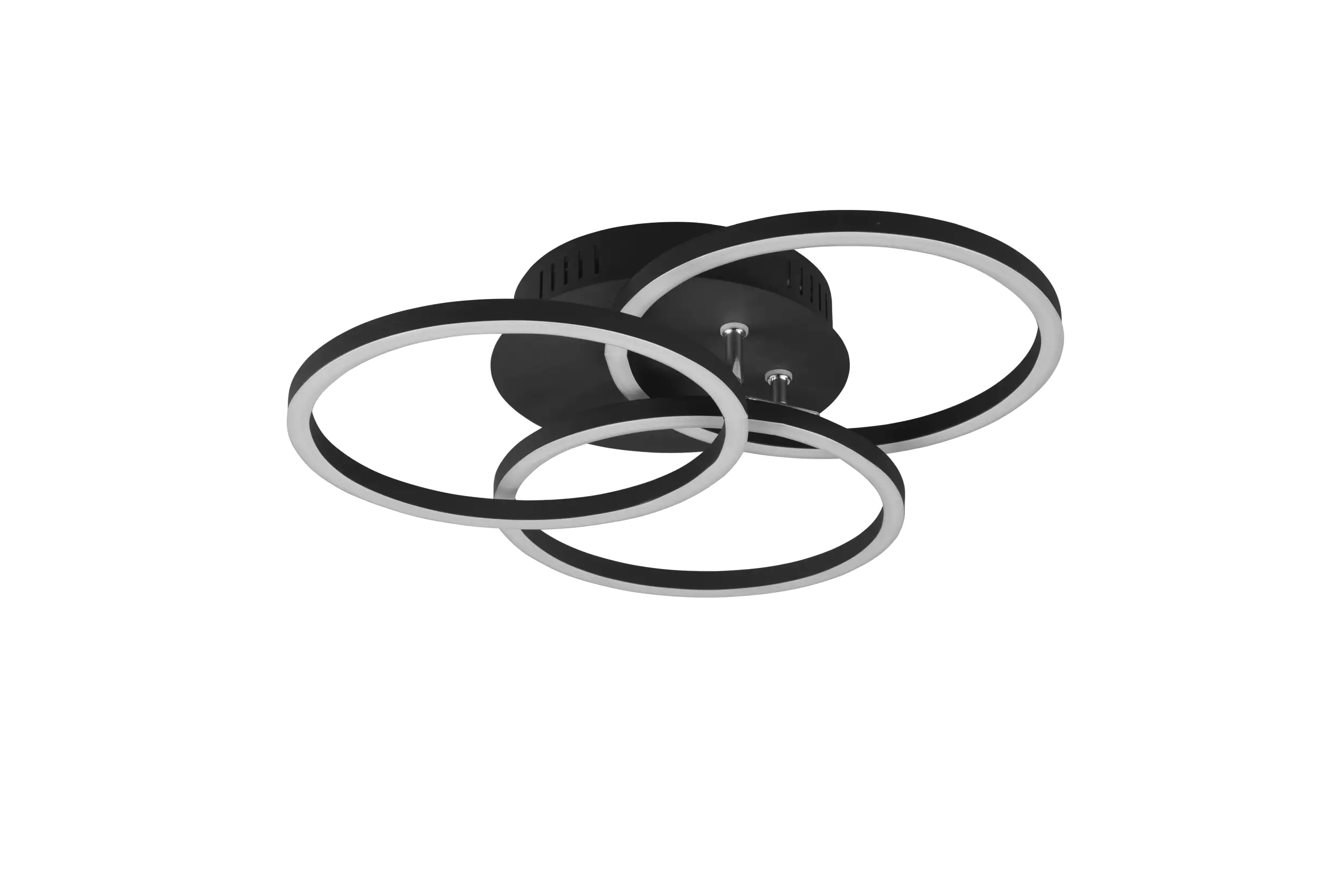 Reality LED Deckenleuchte Circle schwarz matt Fernbedienung