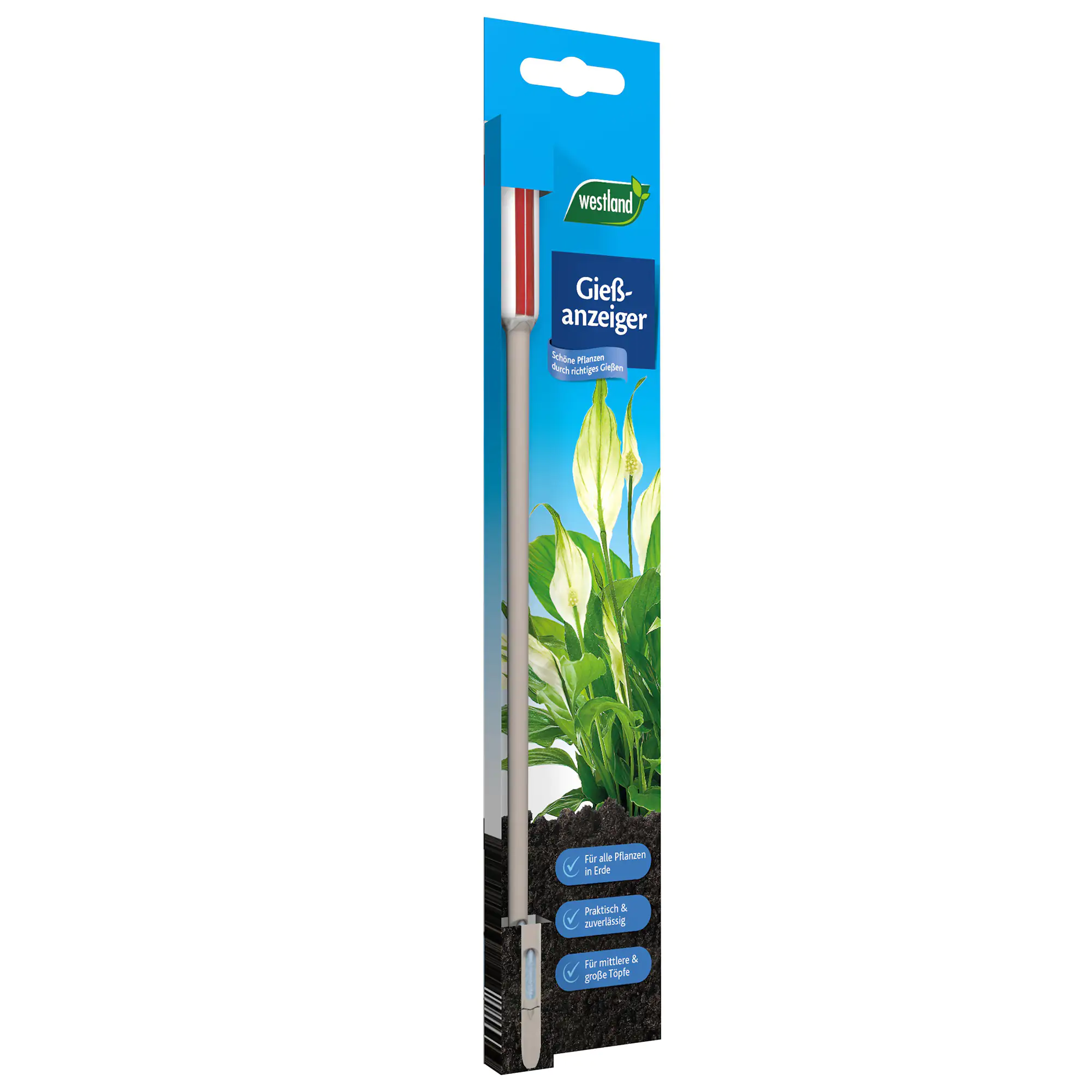 Westland Gießanzeiger groß steingrau 26 cm