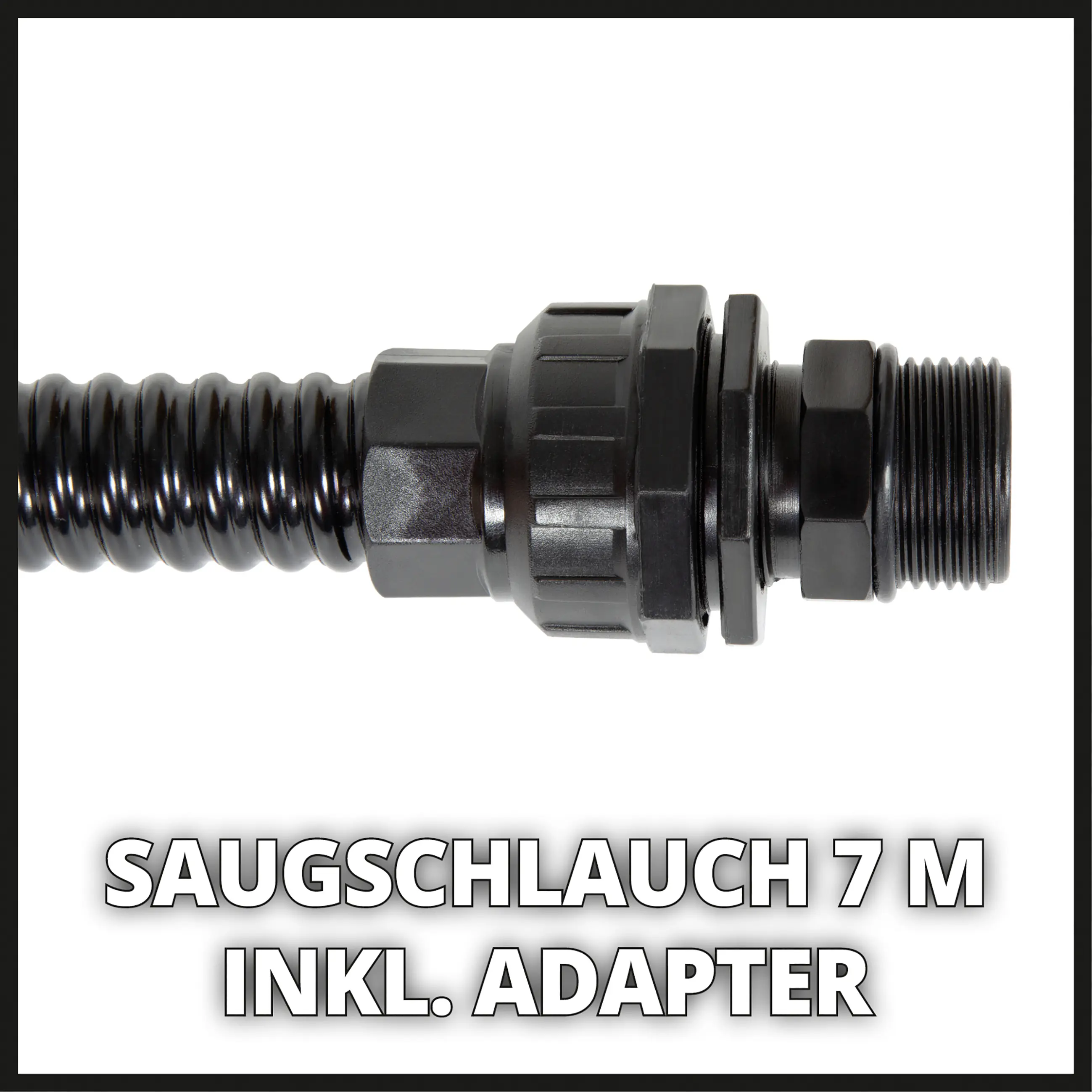 Einhell Saugschlauch 7 m für Pumpe Kunststoff