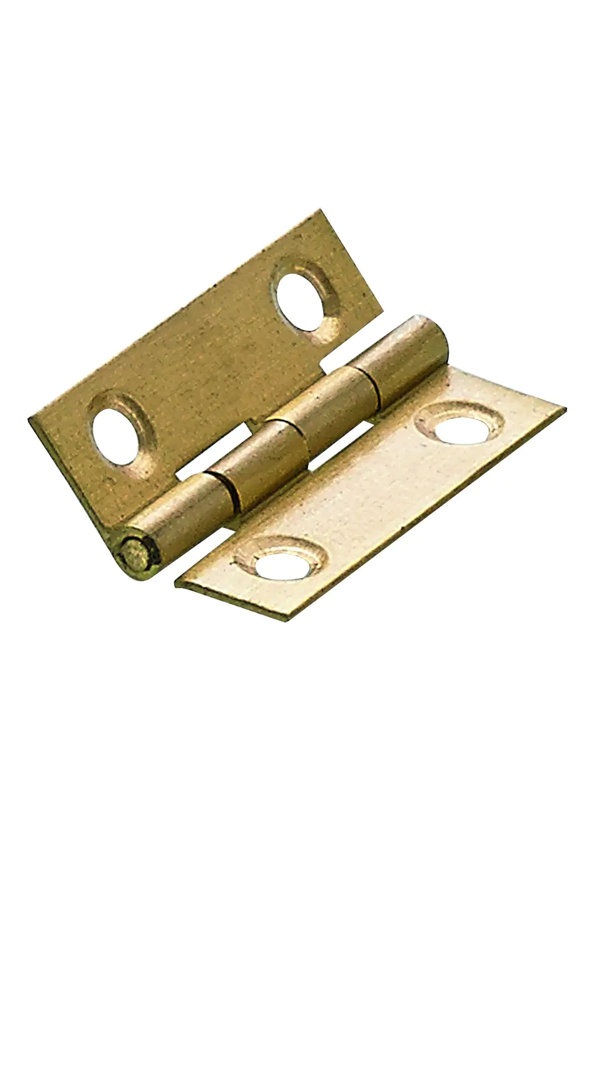 Hettich Schmales Scharnier Messing, matt, 25 x 38 mm,