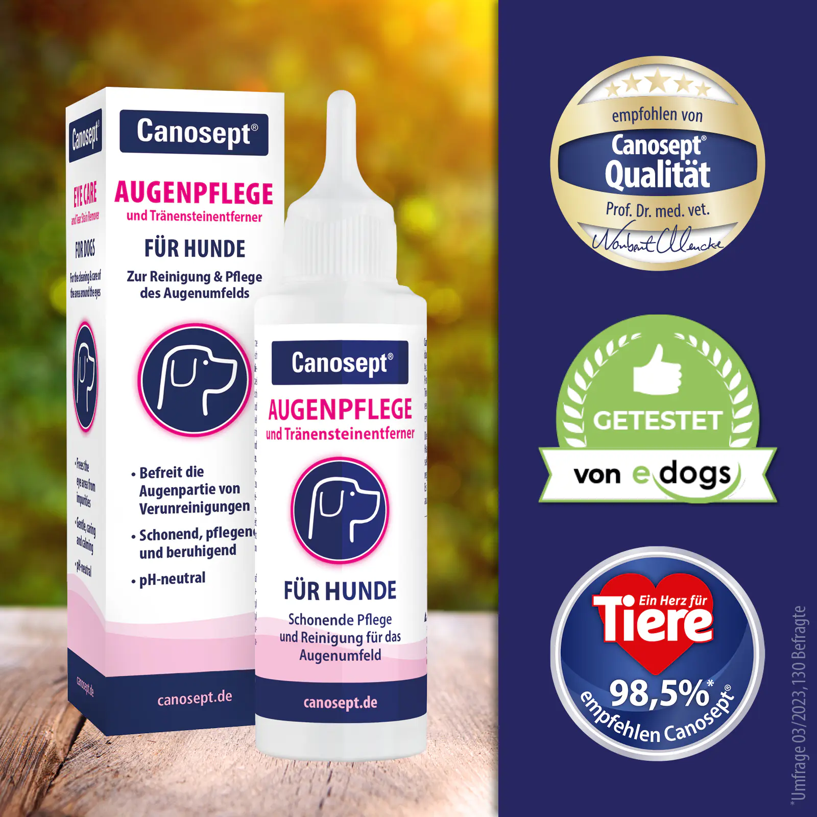 Canosept Augenpflege für Hunde 120 ml