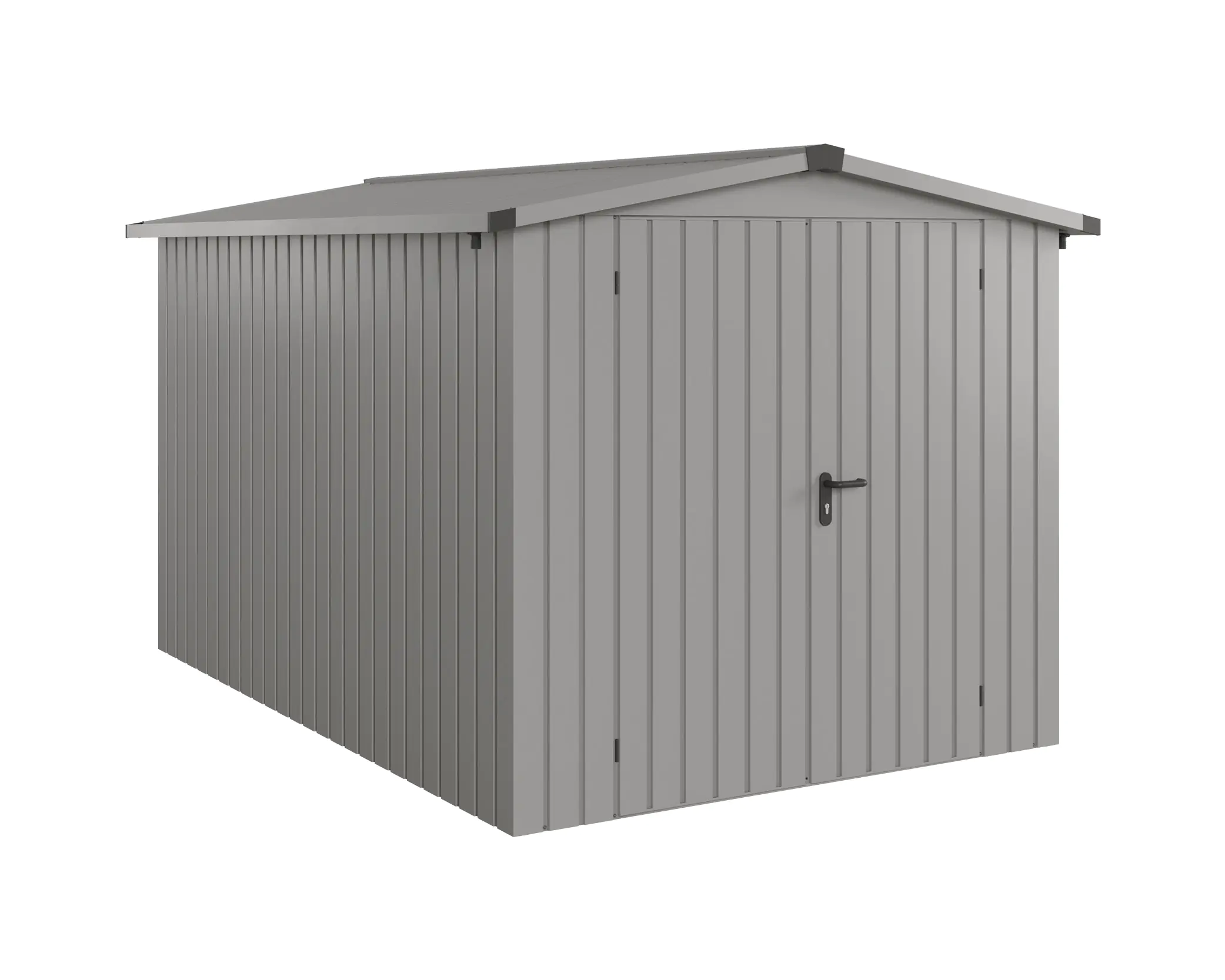 EcoStar Metallgerätehaus Euroline ESD7 aluminiumgrau 214 x 310 cm 2-flg. EcoStar Metallgerätehaus Euroline ESD7 aluminiumgrau 214 x 310 cm 2-flg.