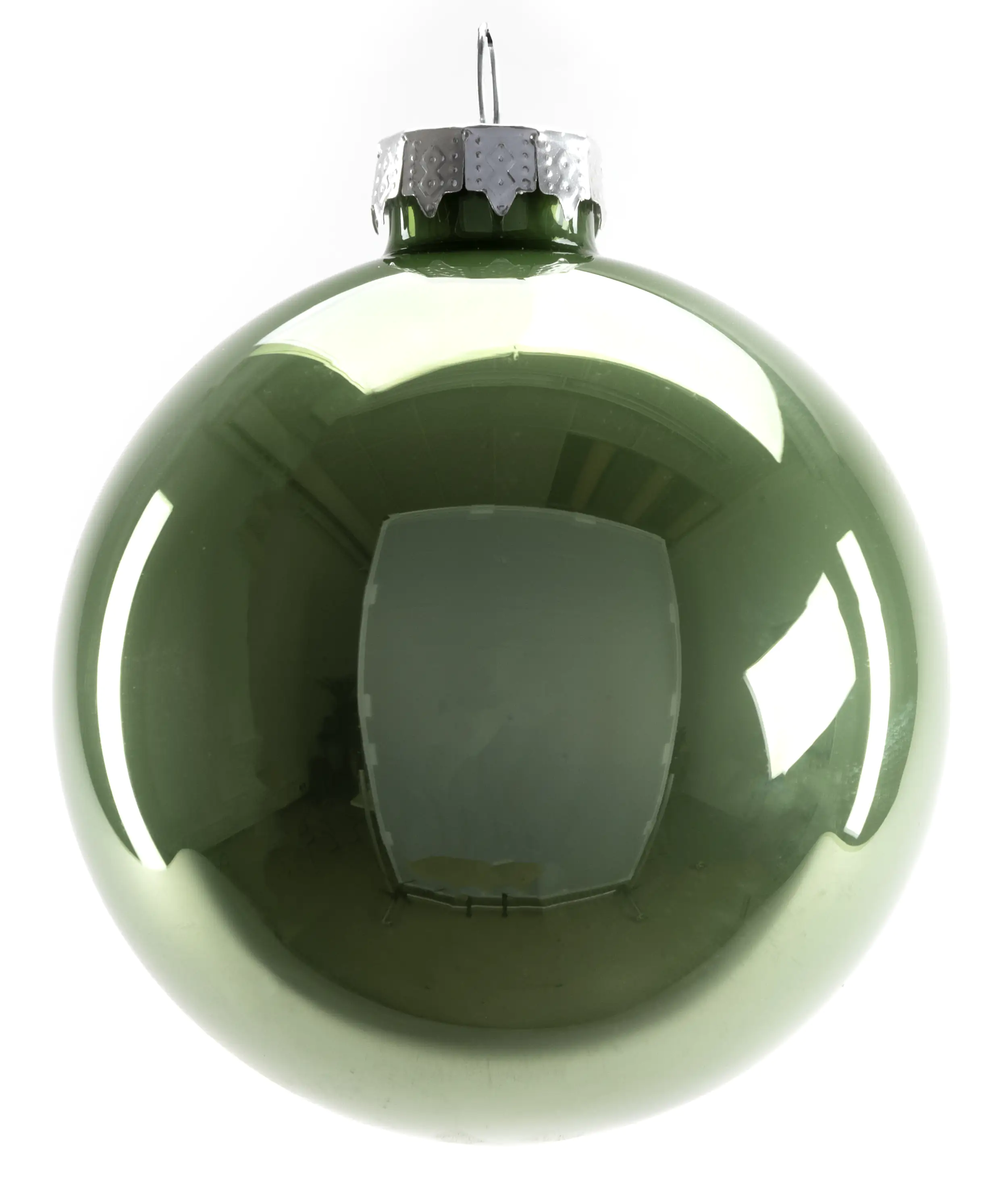 TrendLine Weihnachtskugeln aus Glas Ø 8 cm salbeigrün 6 Stück