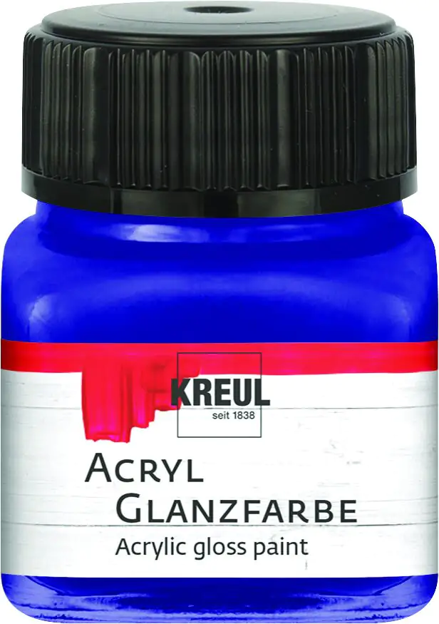 Kreul Acryl Glanzfarbe dunkelblau 20 ml