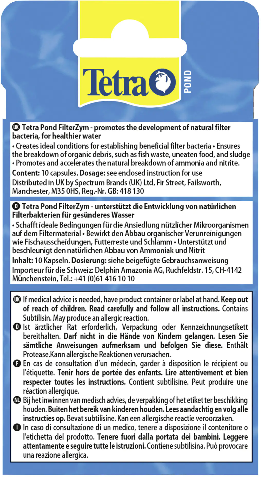 Tetra Pond FilterZym 10 Kapseln Tetra Pond FilterZym 10 Kapseln