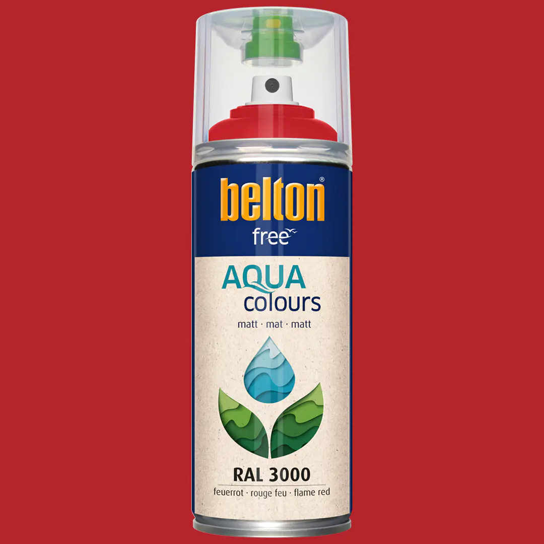 belton free Lackspray AQUAcolours 400 ml feuerrot matt
