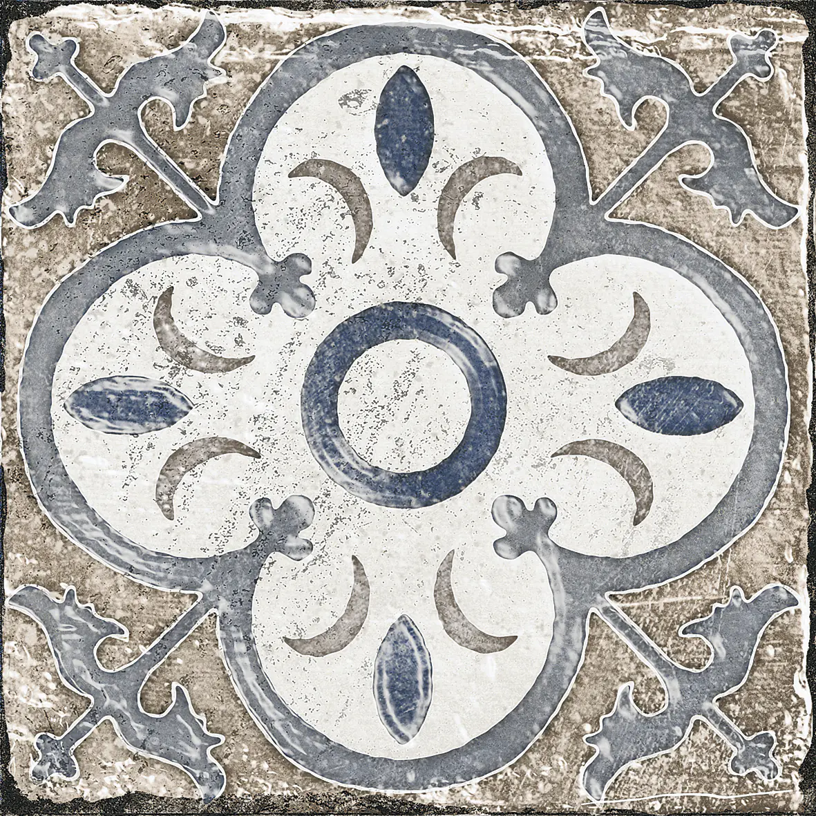 Bodenfliese Feinsteinzeug Marrakesh 20 x 20 cm blau-beige Bodenfliese Feinsteinzeug Marrakesh 20 x 20 cm blau-beige