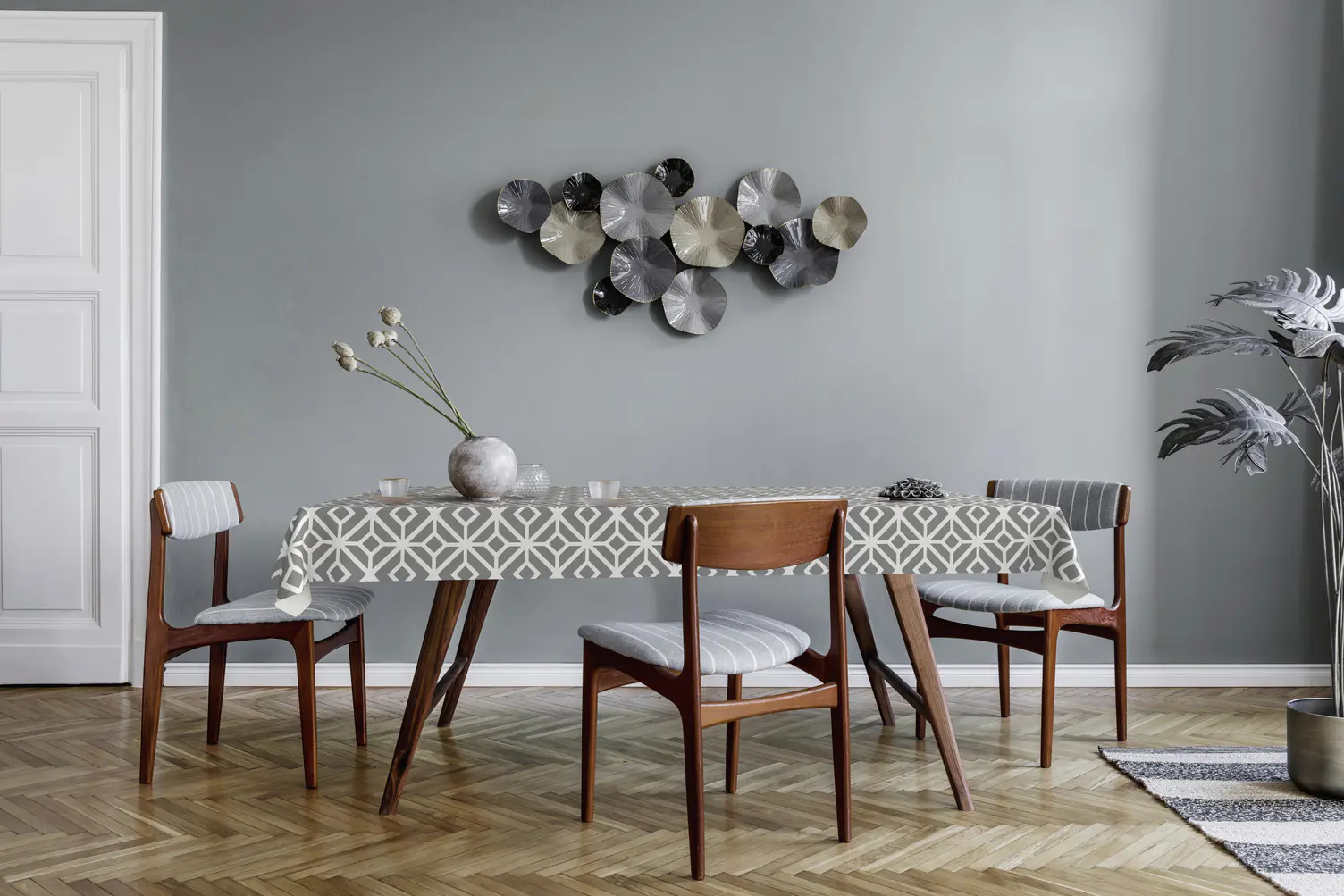 d-c-fix Tischdecke Karo Mondial Ø 140 cm 