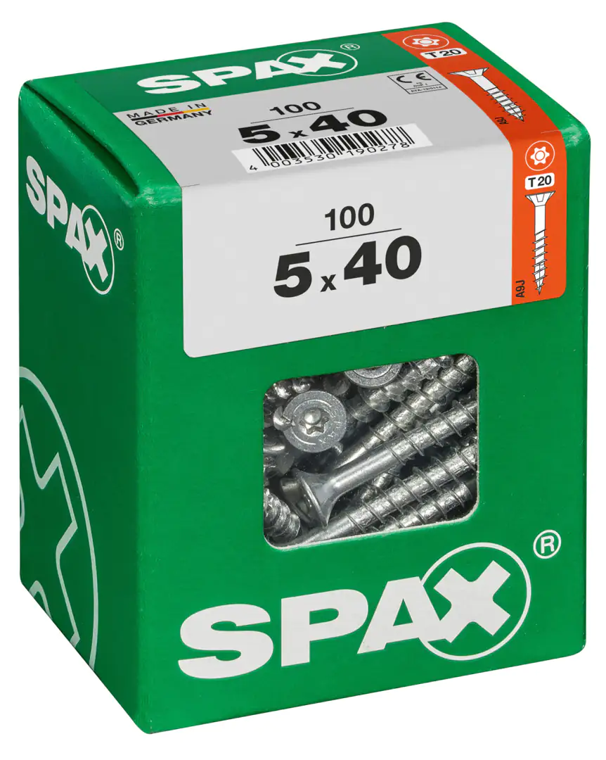 Spax Universalschrauben 5.0 x 40 mm TX 20 - 100 Stk.