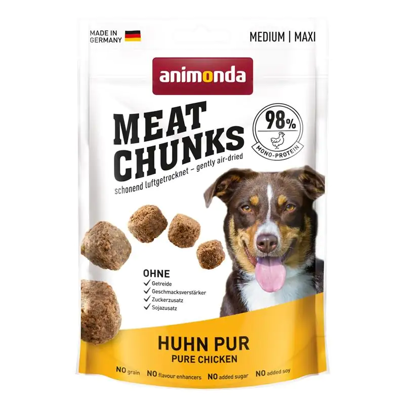 Animonda Meat Chunks Hundesnack Adult Huhn pur 80 g