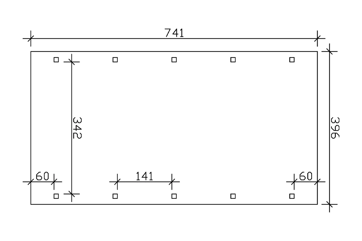 4018211034055_03 SKAN HOLZ Carport Spreewald 396 x 741 cm mit EPDM-Dach
