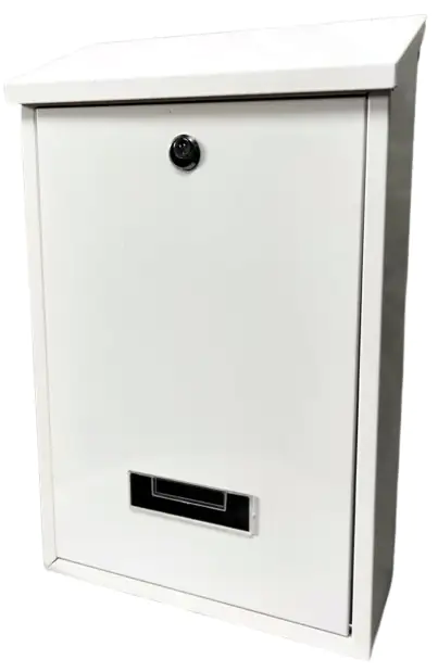 Primaster Briefkasten weiß 25 x 10 x 40 cm