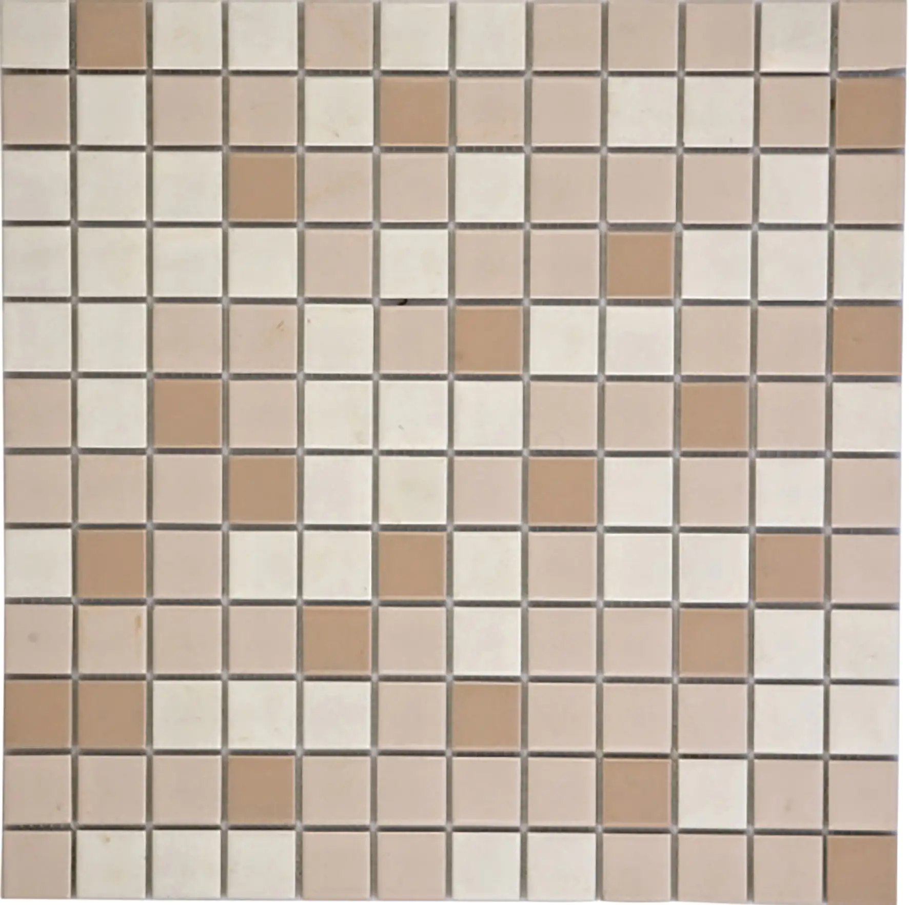 Mosaikfliese Mini 30 x 30 cm beige Steinmaß: ca. 2,5 x 2,5 cm