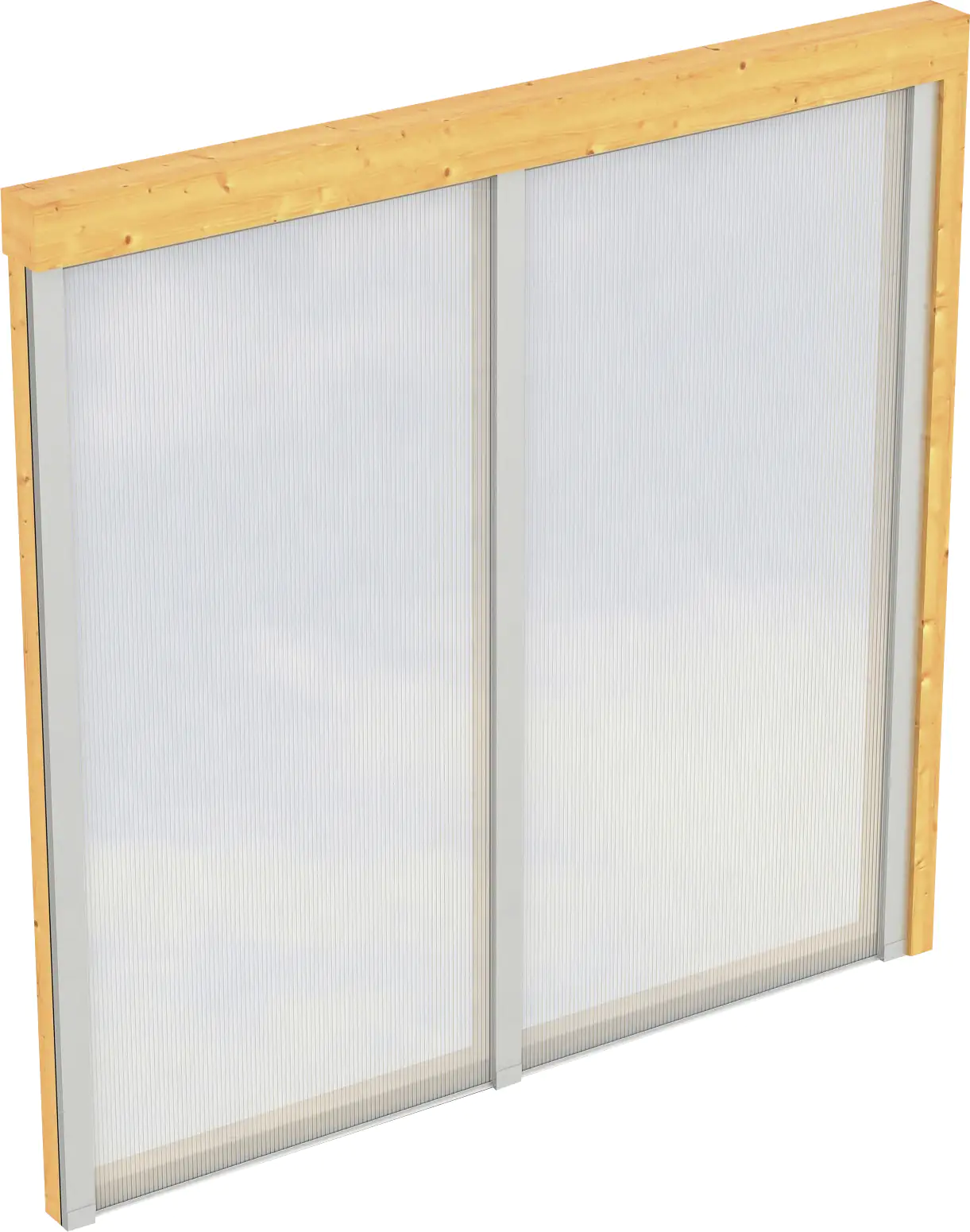 4018211209675 SKAN HOLZ Seitenwand m. Polycarbonatplatten 205 x 200 cm, Douglasie, natur