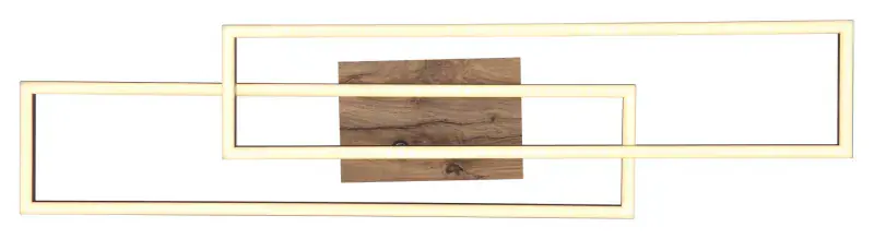 Globo Deckenleuchte Dakari 80 x 60 cm schwarz warmweiß