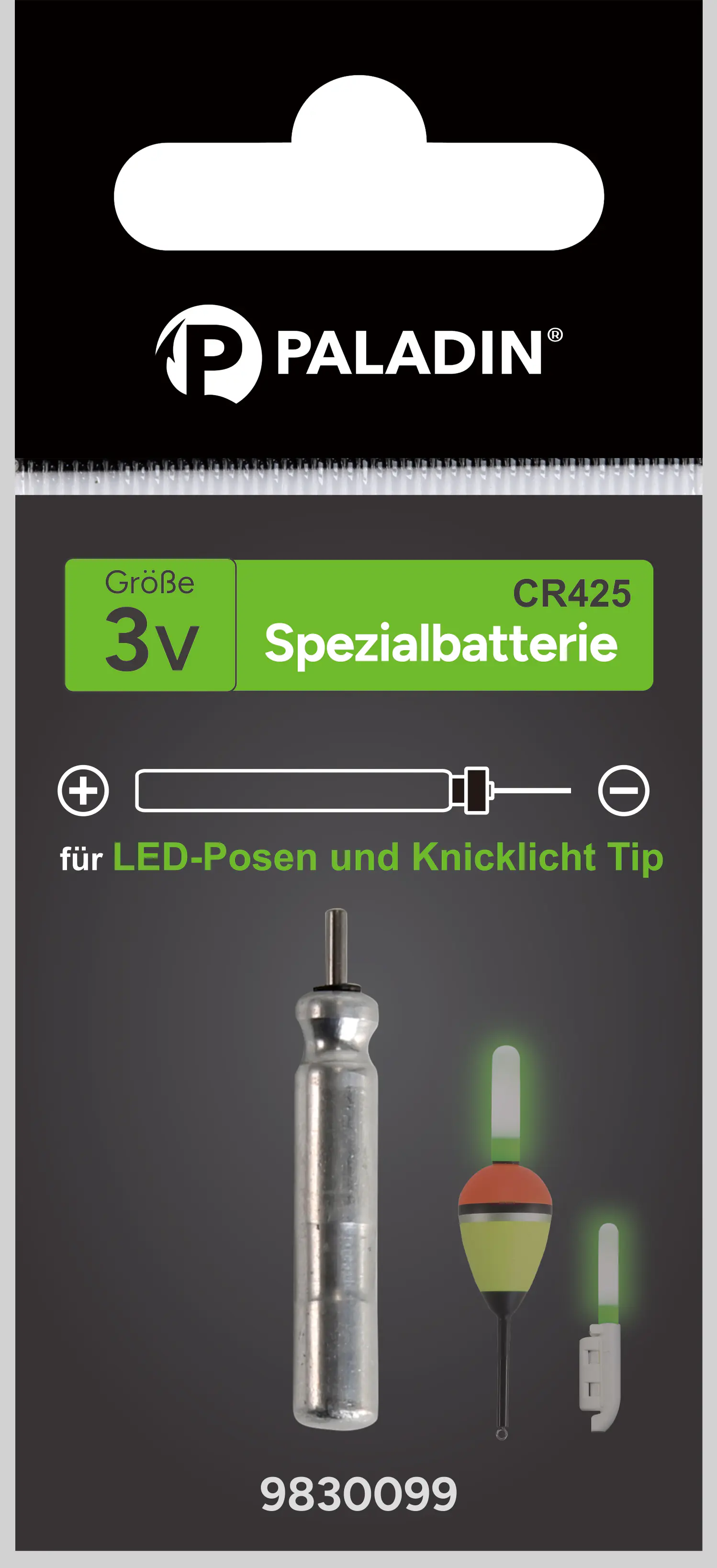 Paladin Spezialbatterie LED Pose CR425 Länge 2,5cm