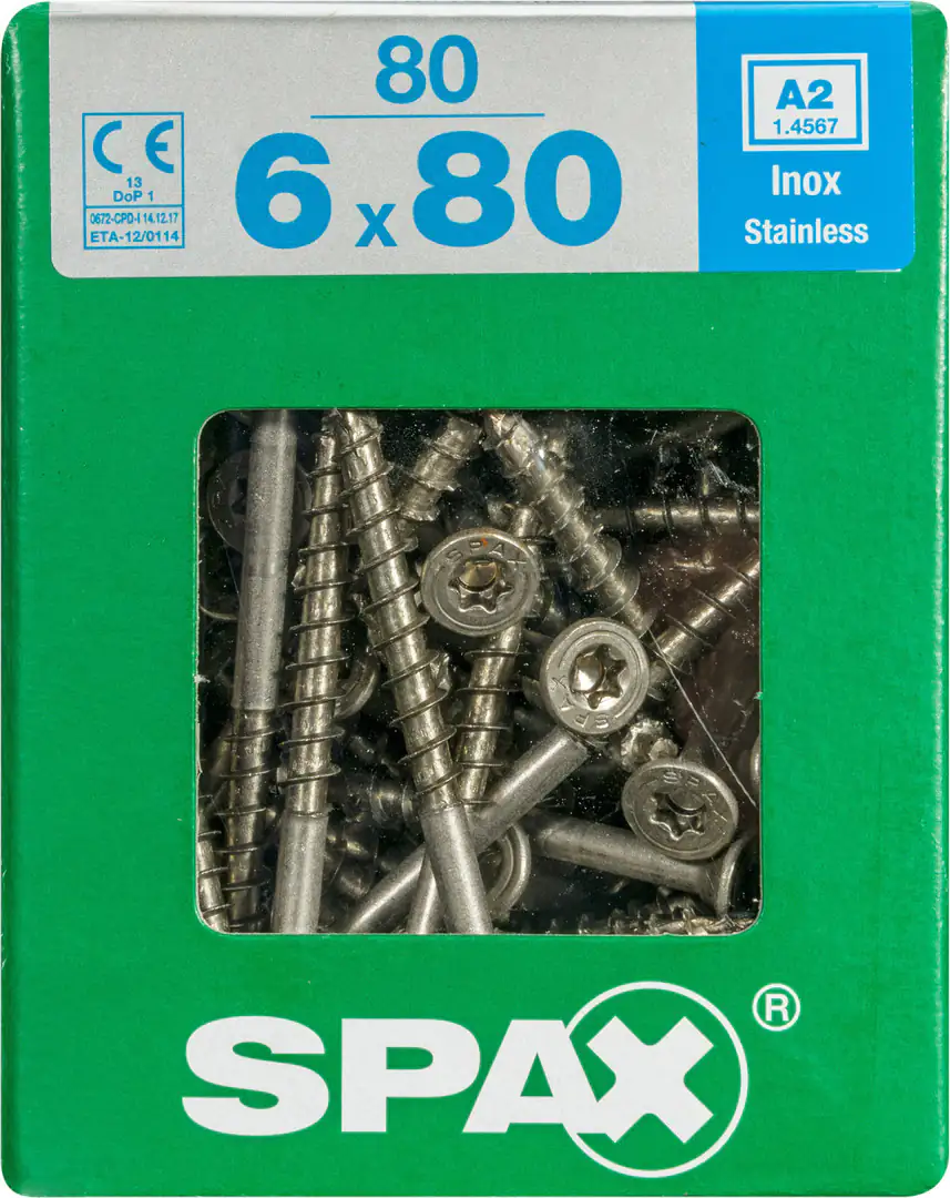 Spax Universalschrauben 6.0 x 80 mm TX 30 - 80 Stk.