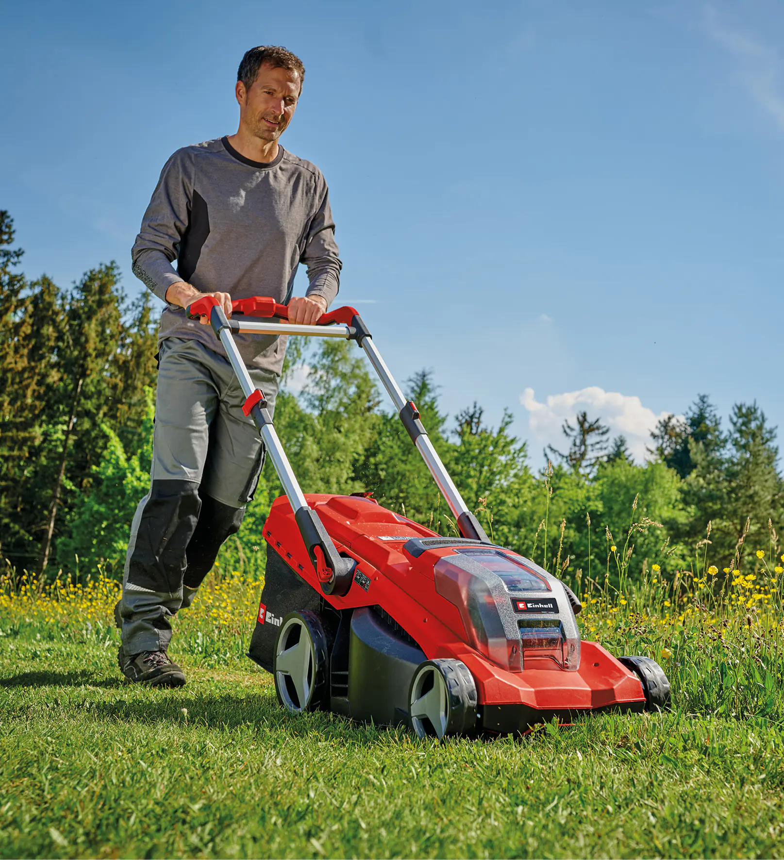 Einhell Akku Rasenmäher GE-CM 36/550 42 cm Schnittbreite