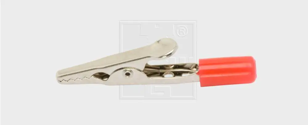 SWG Krokodilklemme isoliert rot schwarz