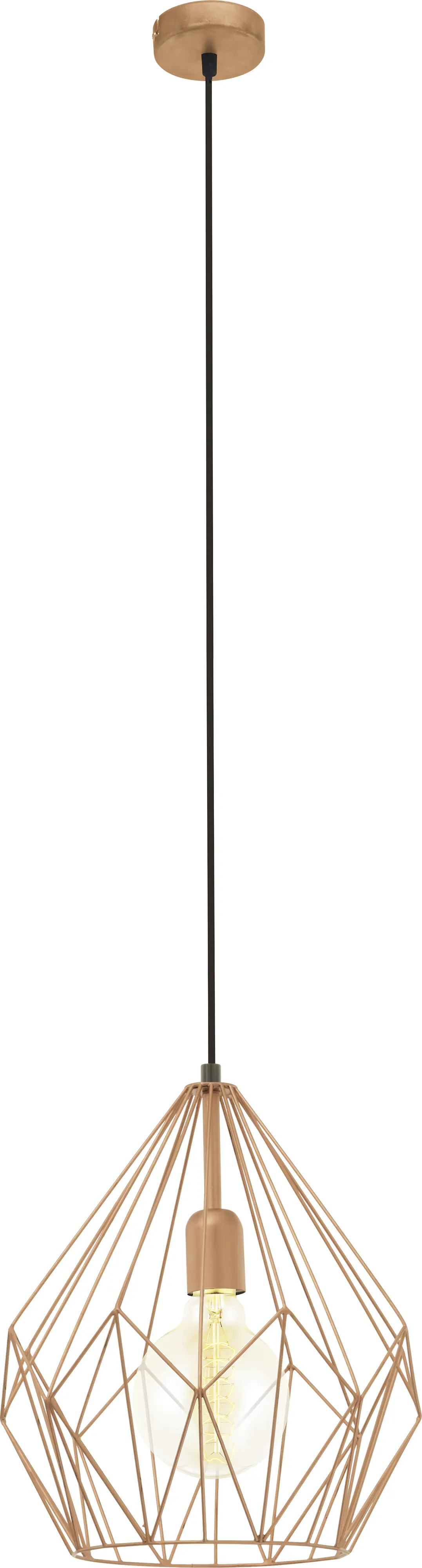 Eglo Pendelleuchte Carlton kupfer Ø 31 cm E27