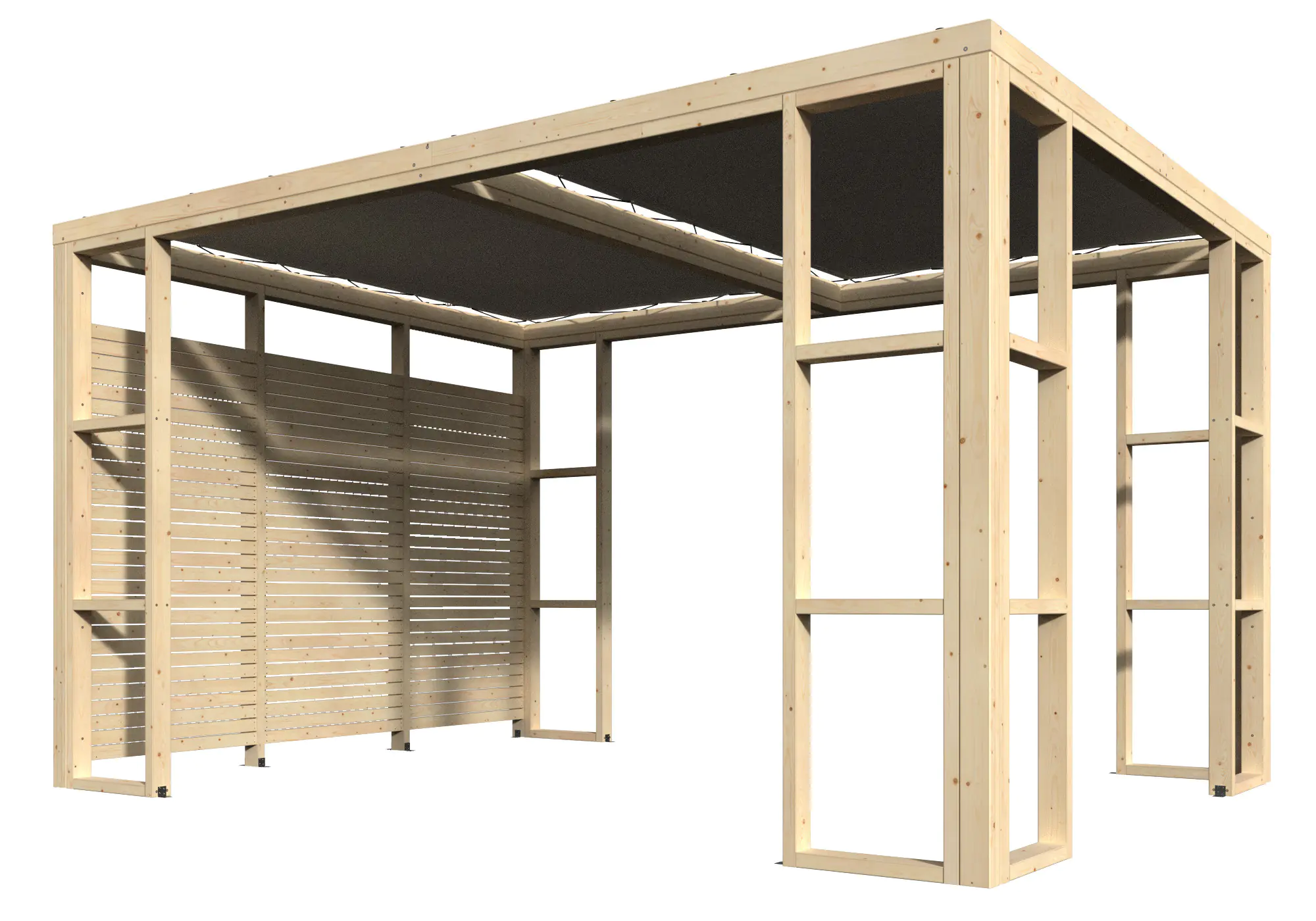 Décor et Jardin Pergola Ambre 1P 401 x 304 cm natur