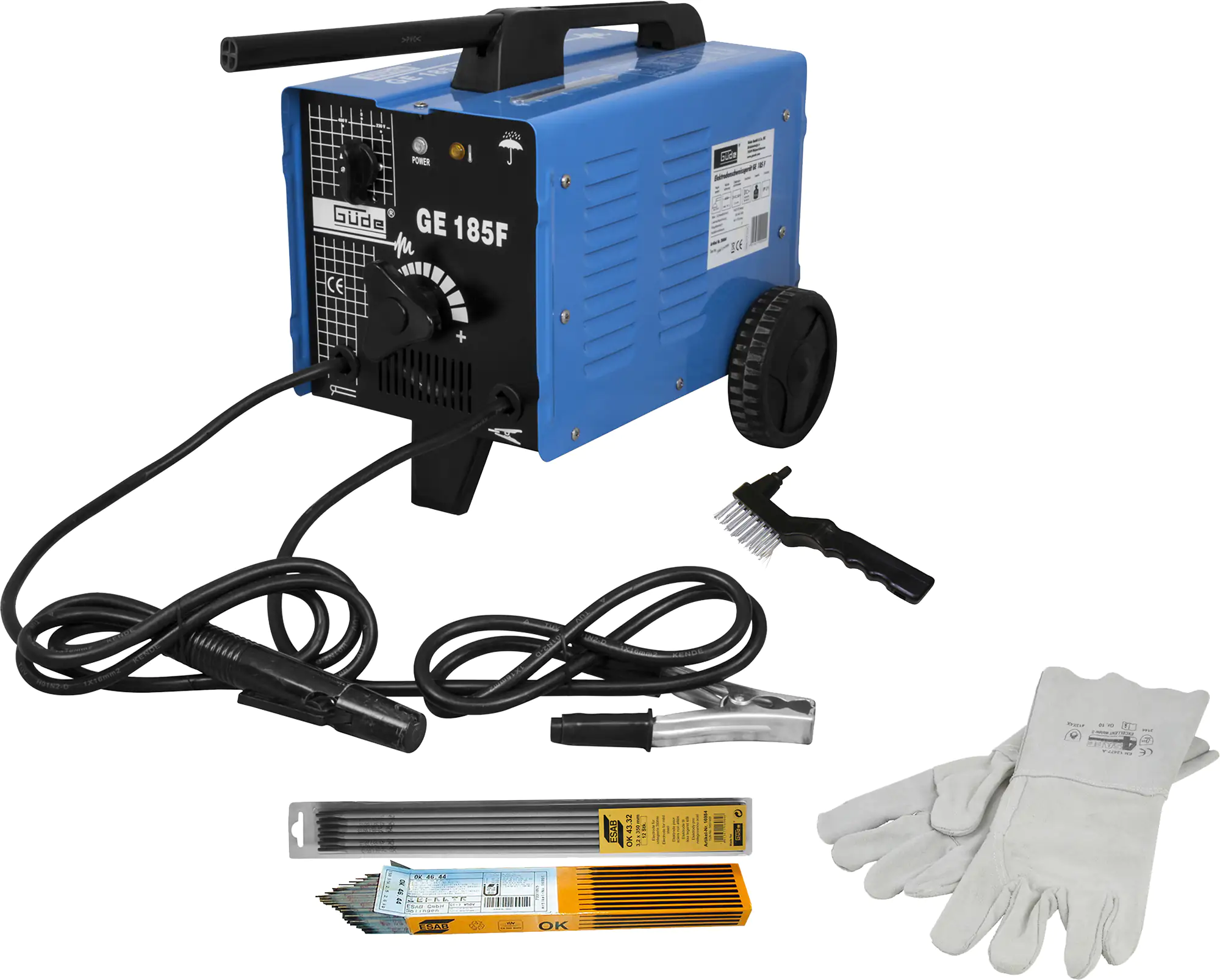 Güde Elektroden-Schweißgerät GE 185 FGE 185 W, 230/400 V, 40-170 A