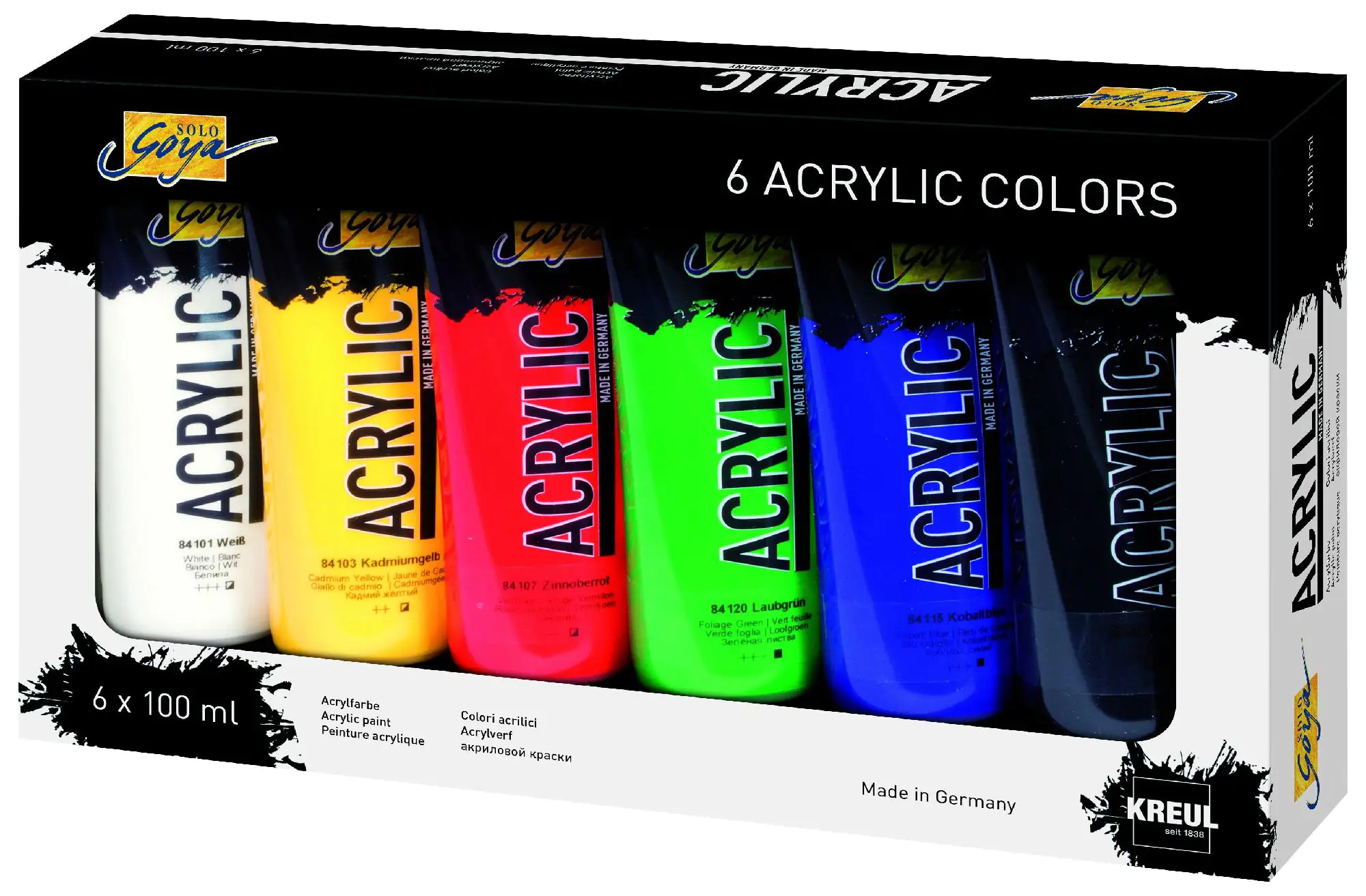 Kreul Solo Goya Acrylic Tuben 6er Set x 100 ml Kreul Solo Goya Acrylic Tuben 6er Set x 100 ml