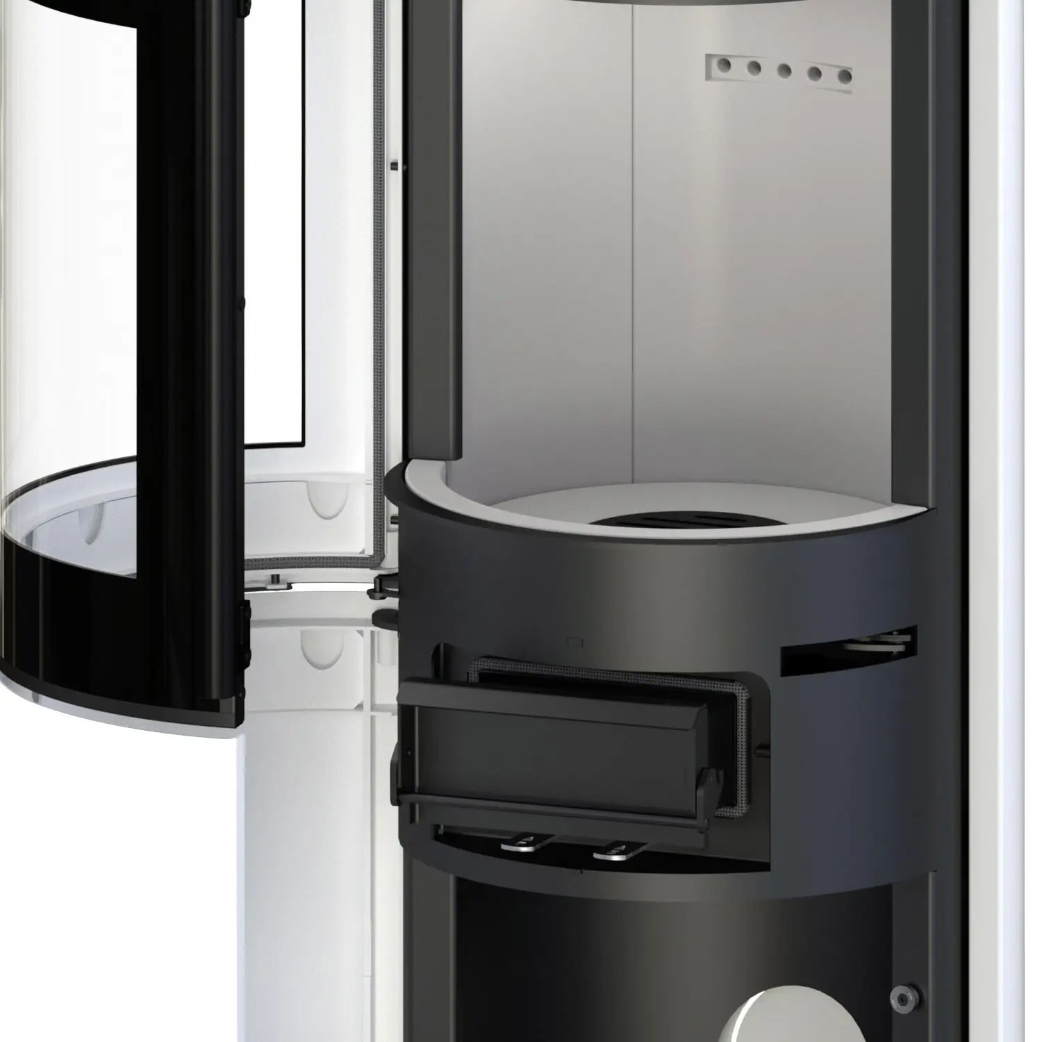 Thermia Kaminofen Xena Mini Stahl weiß 7 kW