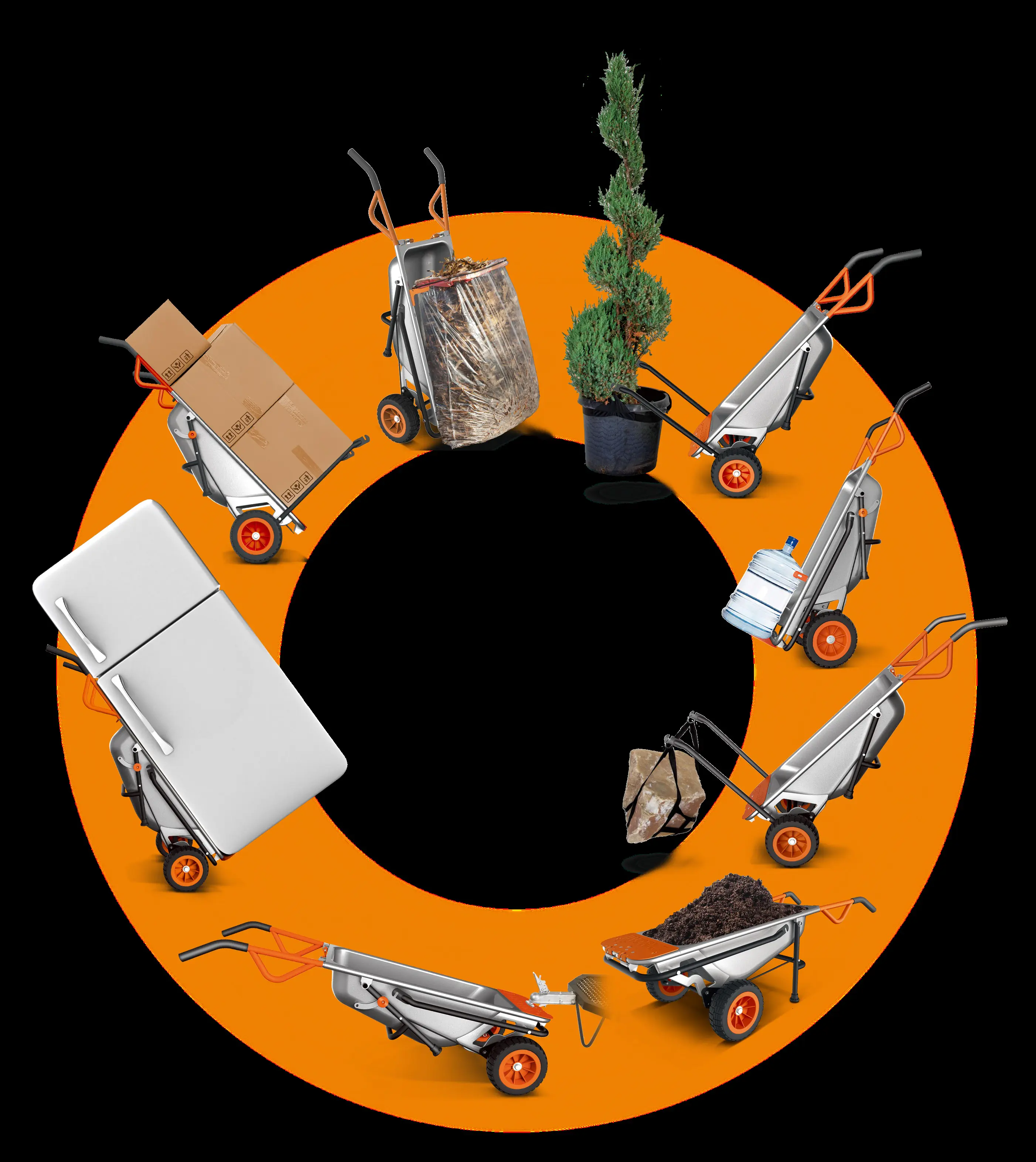 Worx Aerocart Multifunktions-Schubkarre WG050 8-in-1 Funktion