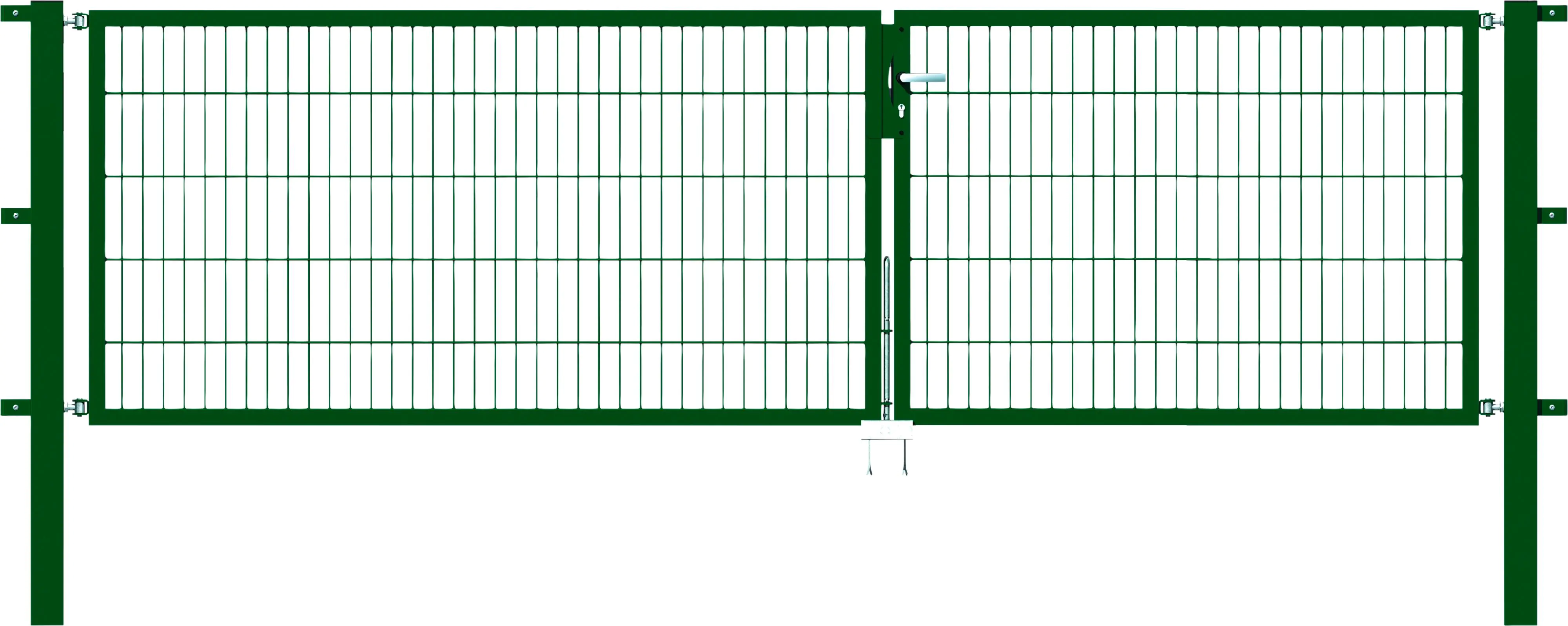 Alberts Stabgitter Doppeltor Flexo 350 x 100 cm 6/5/6 grün zE