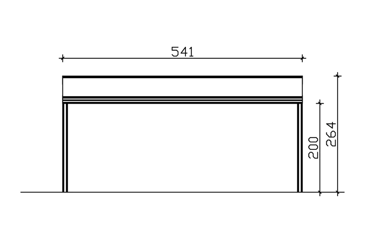 4018211224623_05 SKAN HOLZ Terrassenüberdachung Modena 541 x 357 cm Aluminium Weiß