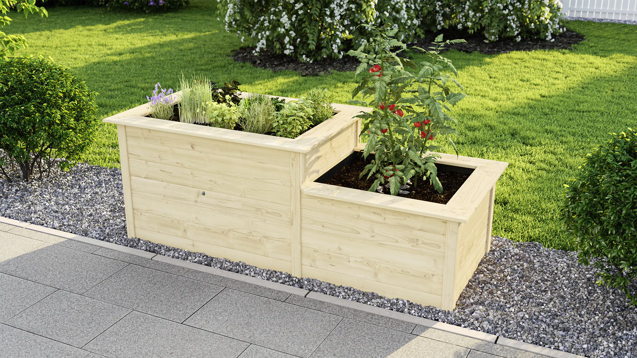 Weka Hochbeet 205x79 21mm, Stufe