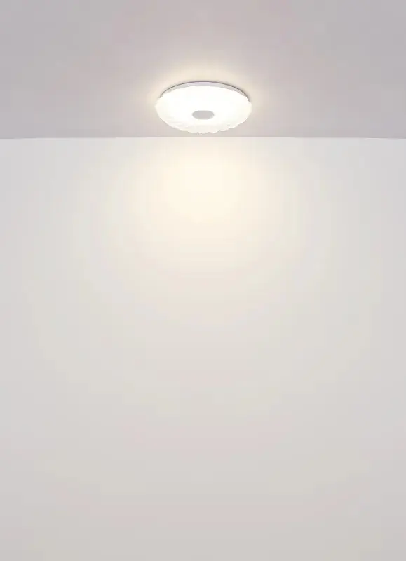 Globo Deckenleuchte Cavendis Ø 38 x 7 cm weiß CCT