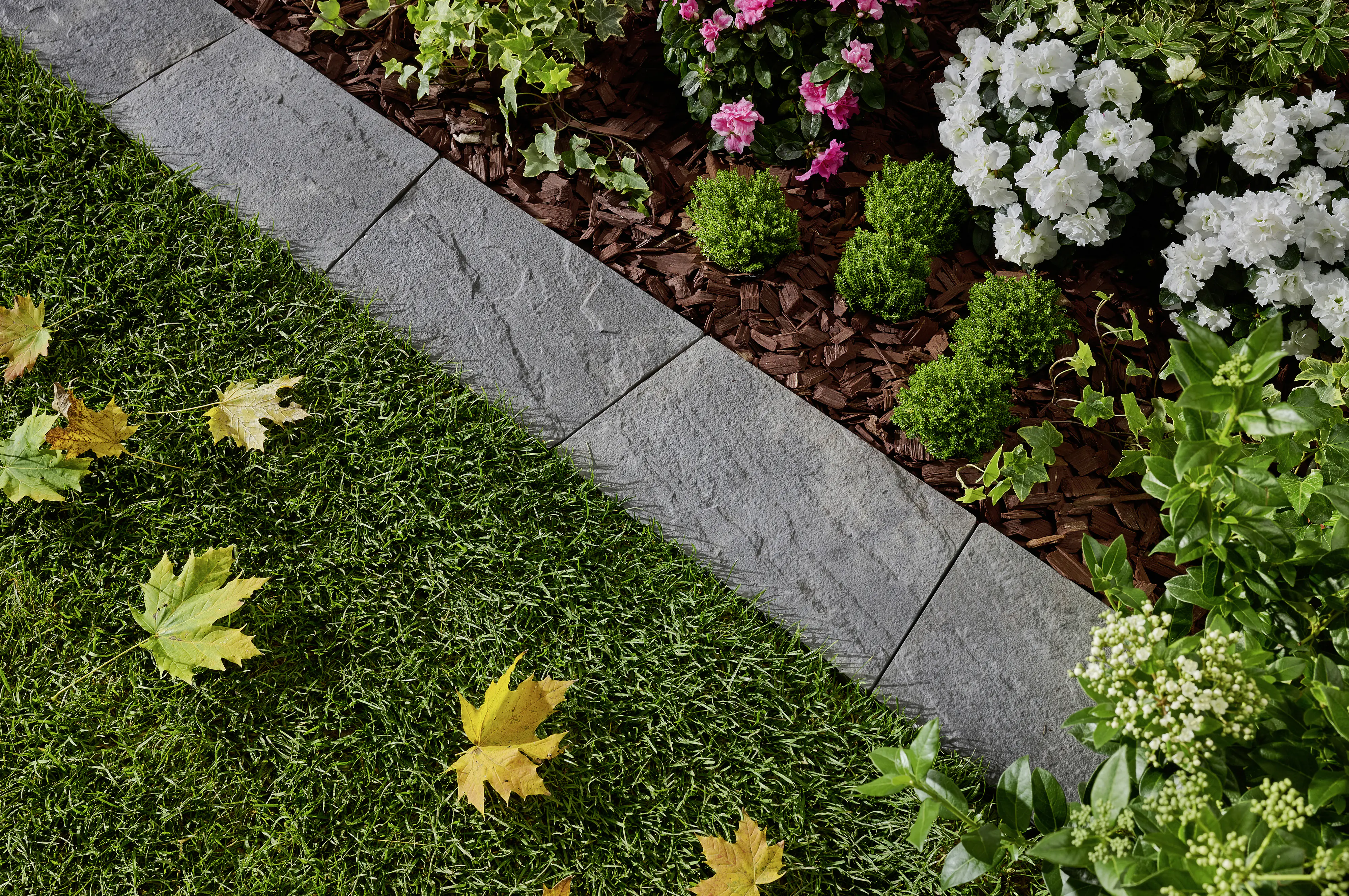 Kann Mähkante Nativa 35 x 20 x 4 cm grau-nuanciert