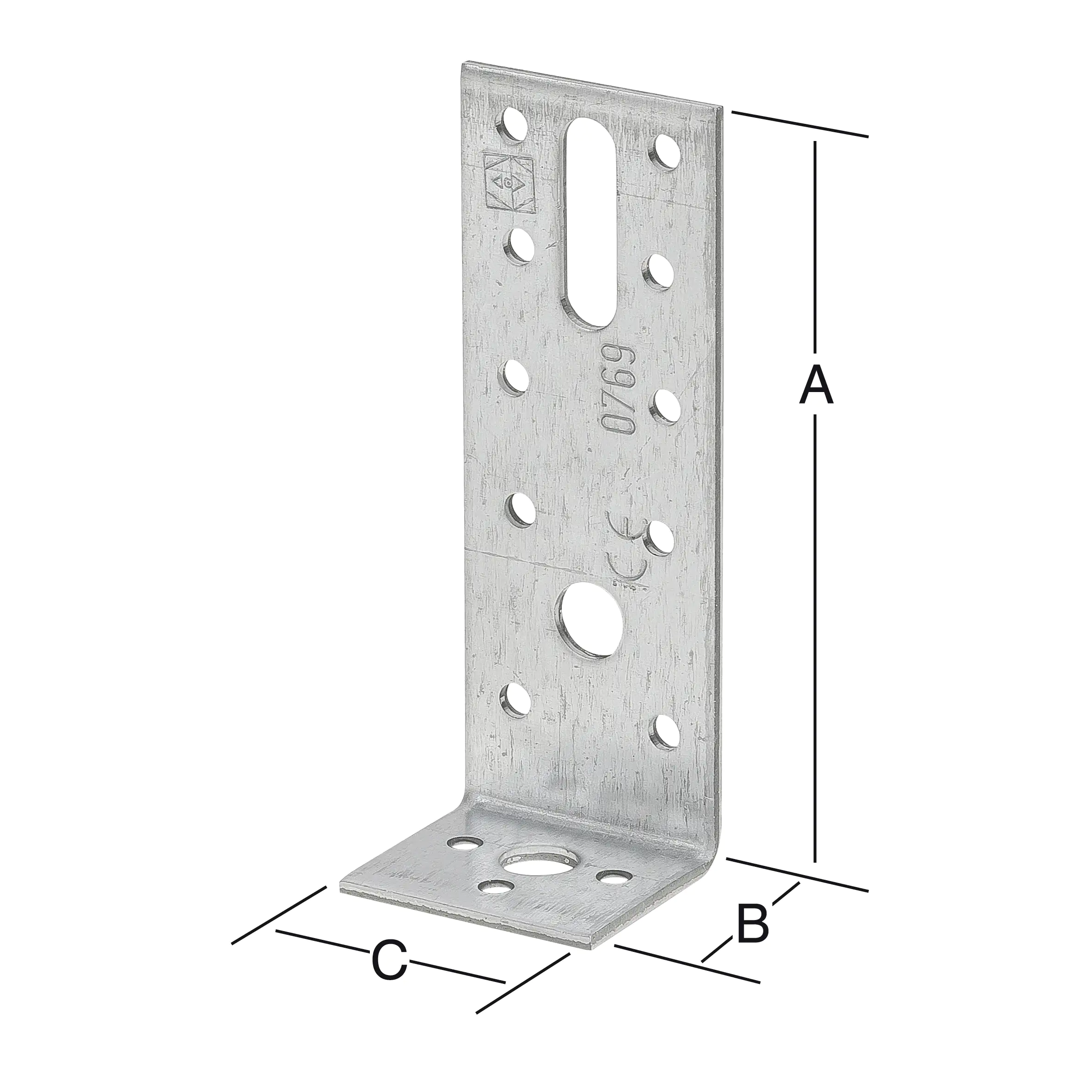 Vormann Winkelverbinder sendzimir verzinkt 90 x 35 x 40 mm