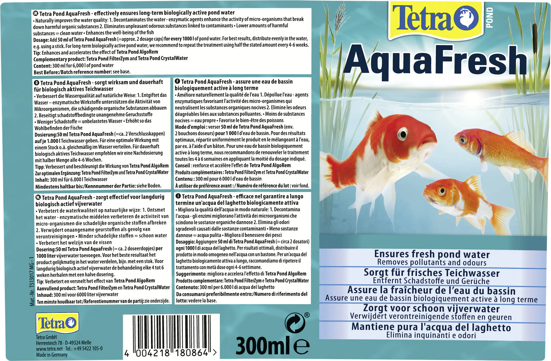 Tetra Pond AquaFresh 300 ml