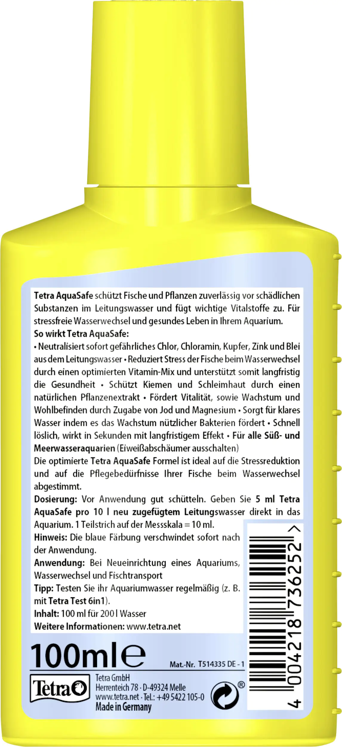 Tetra AquaSafe 100 ml Tetra AquaSafe 100 ml