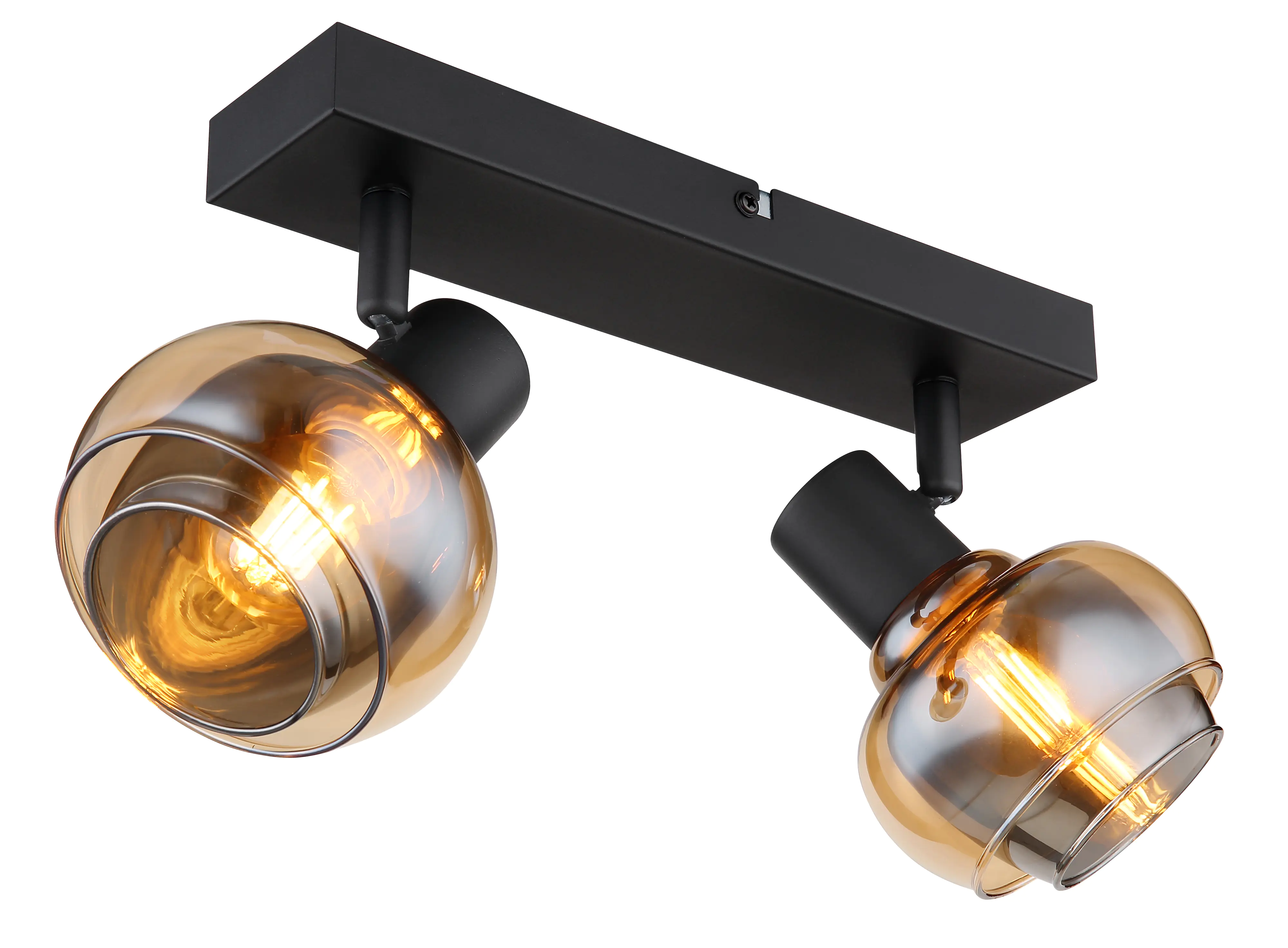 Globo 2er Spot Tokki schwarz matt 26 x 26 x 13,5 cm E14 Globo 2er Spot Tokki schwarz matt 26 x 26 x 13,5 cm E14