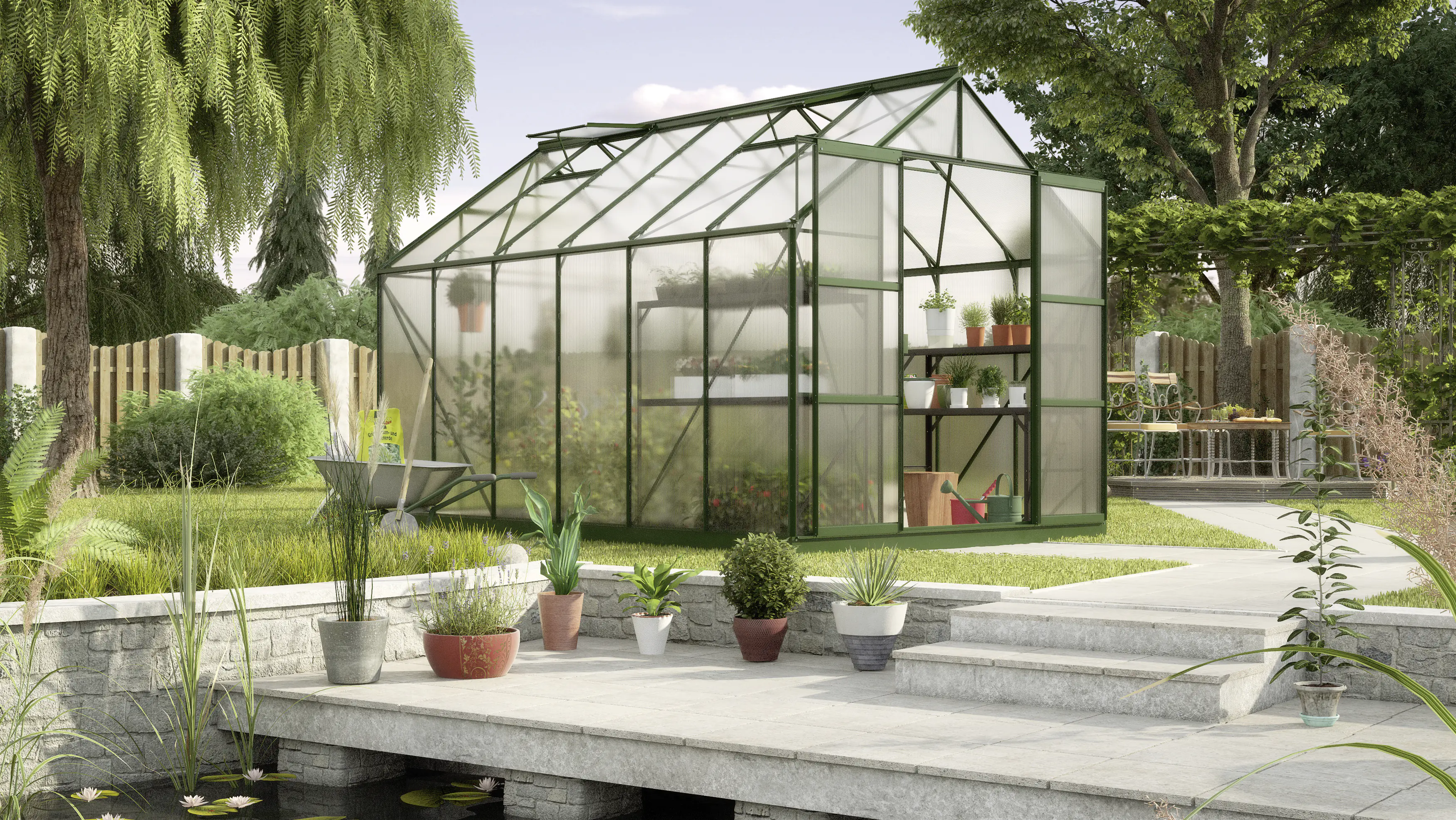 Vitavia Gewächshaus Uranus 9900 254 x 379 cm 4 mm Hohlkammerplatten Vitavia Gewächshaus Uranus 9900 254 x 379 cm 4 mm Hohlkammerplatten