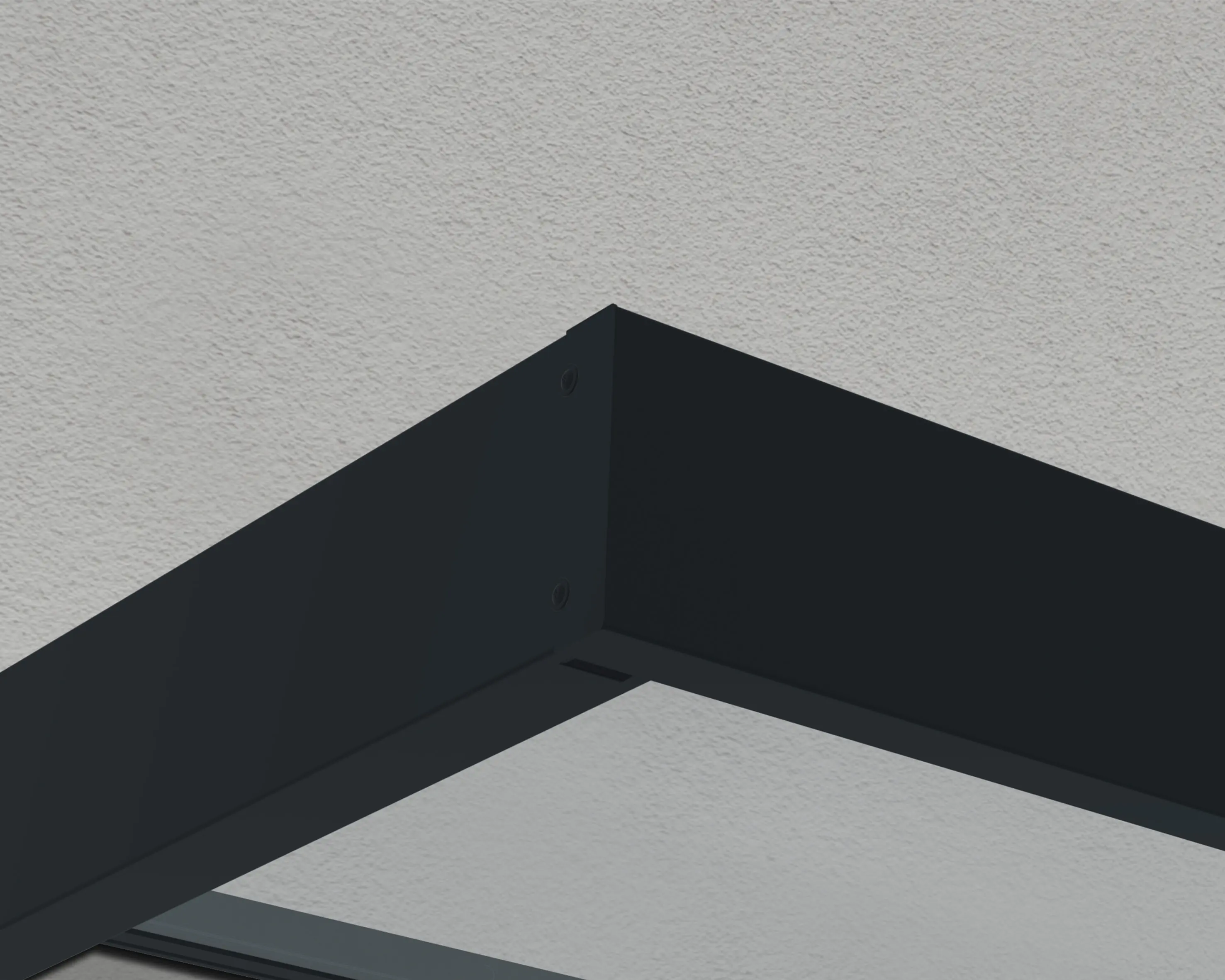 Canopia Vordach Sophia 1600  Grau Alu 160 x 95 cm